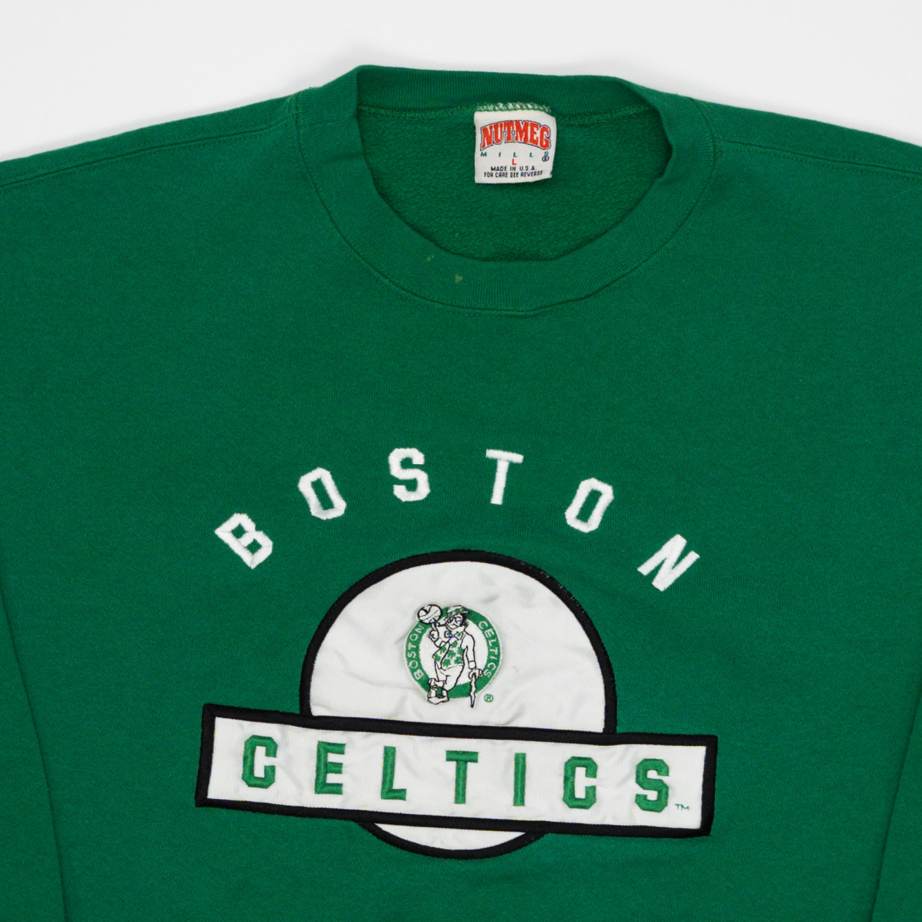 Vintage 90s Green Boston Celtics Crewneck (M) | Rebalance Vintage.