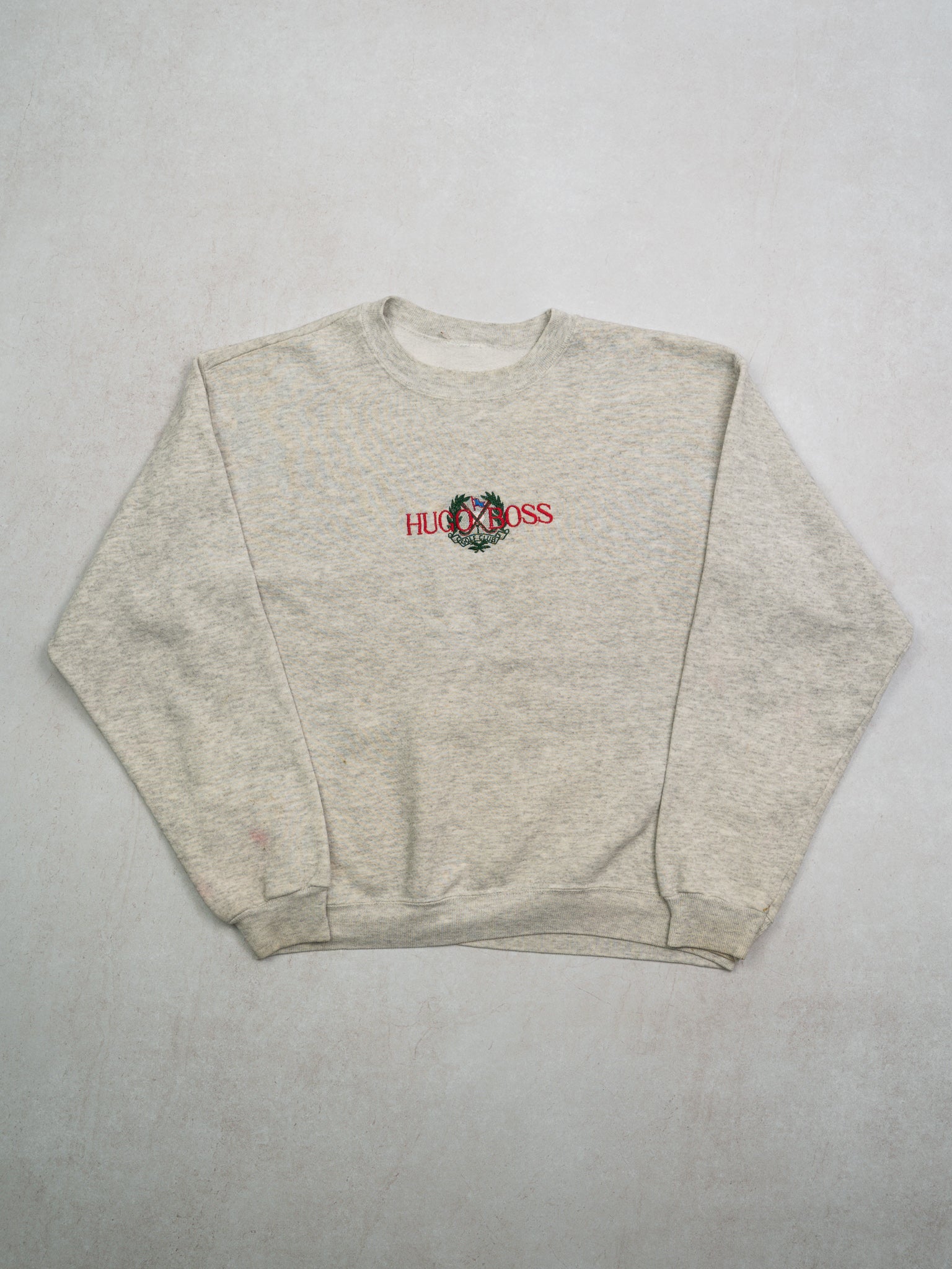 Vintage Grey Hugo Boss Crest Crewneck (M/L)