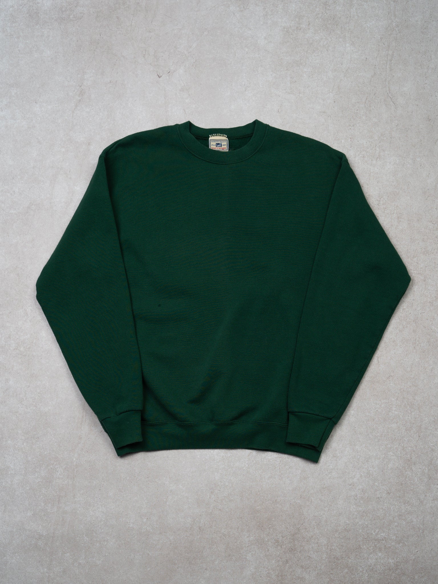 Vintage 90s Green Lee Heavy Weight Blank Crewneck (S/M)