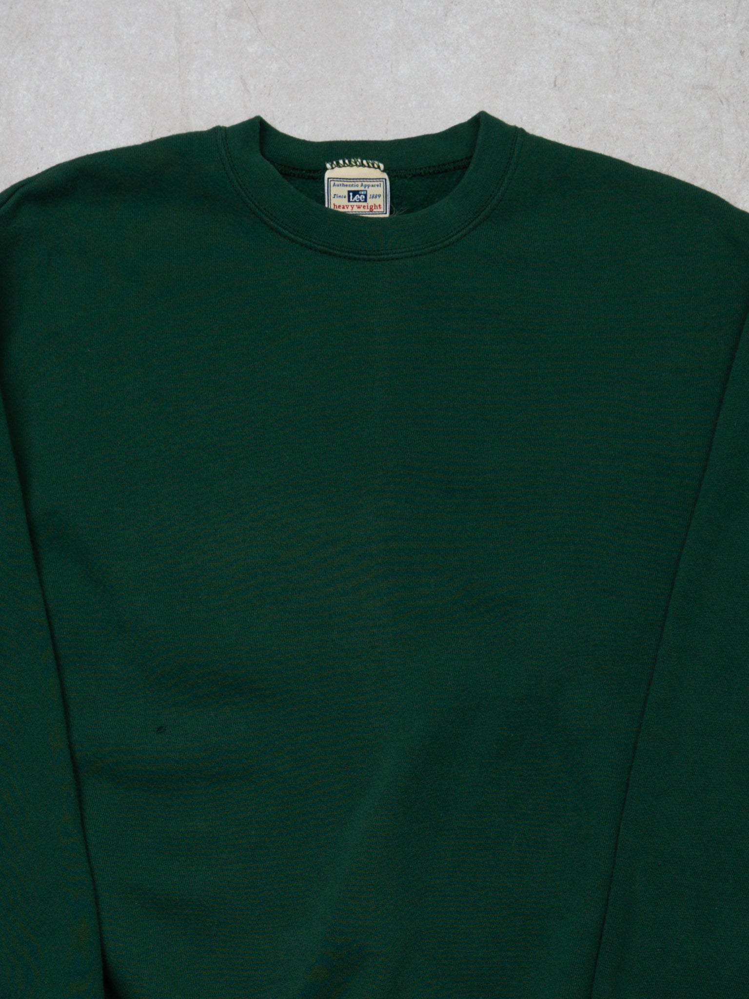Vintage 90s Green Lee Heavy Weight Blank Crewneck (S/M)