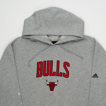 Vintage Grey Chicago Bulls x Adidas Hoodie (XL) | Rebalance Vintage.