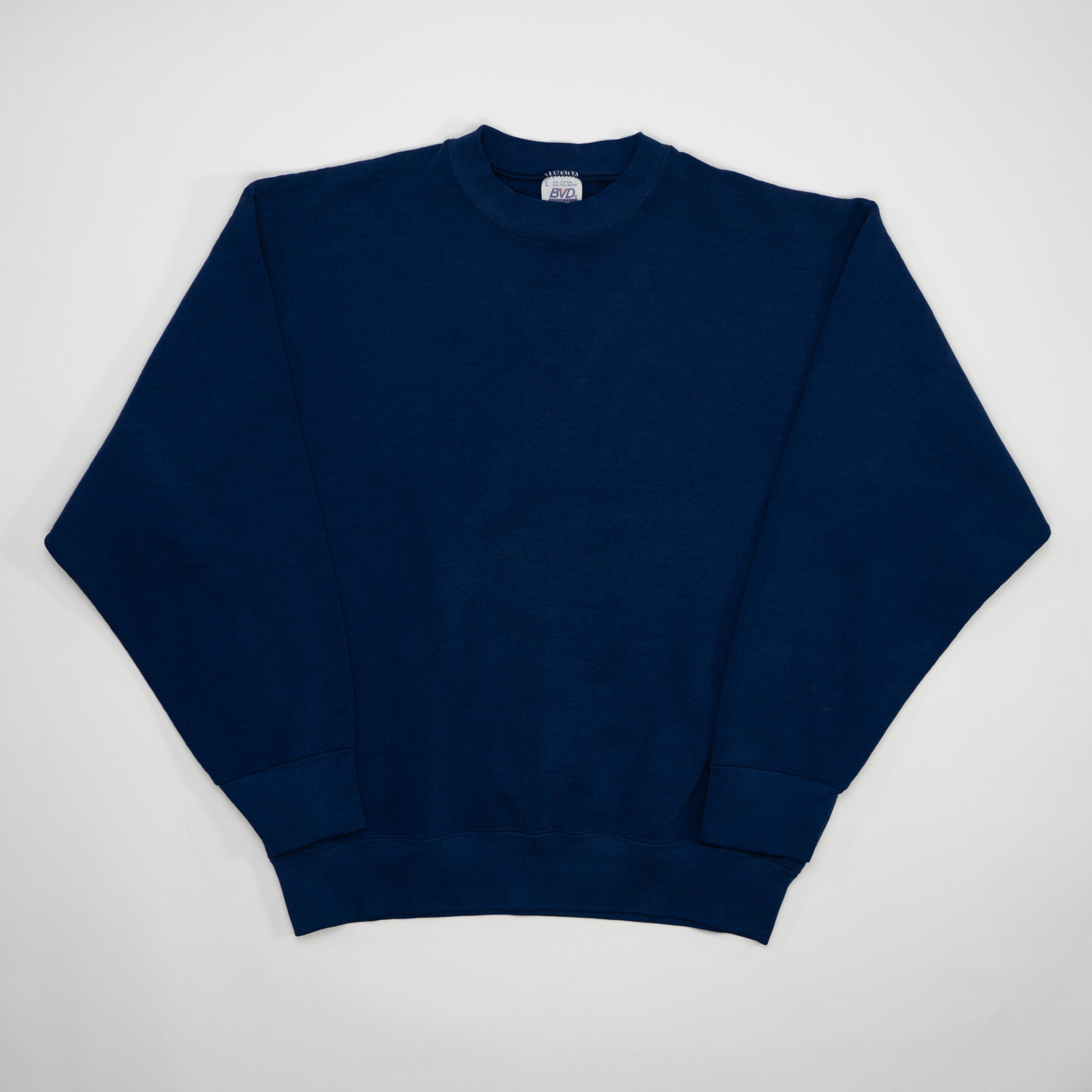 Vintage 90s Blank Royal Blue Crewneck (M) | Rebalance Vintage.
