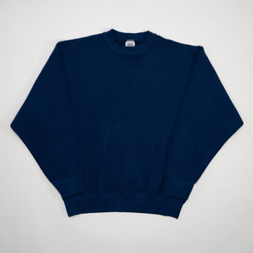 Vintage 90s Blank Royal Blue Crewneck (M) | Rebalance Vintage.