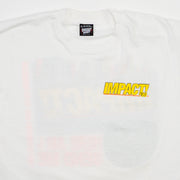 Vintage '90 White Impact Graphic Single Stitch Tee (M)