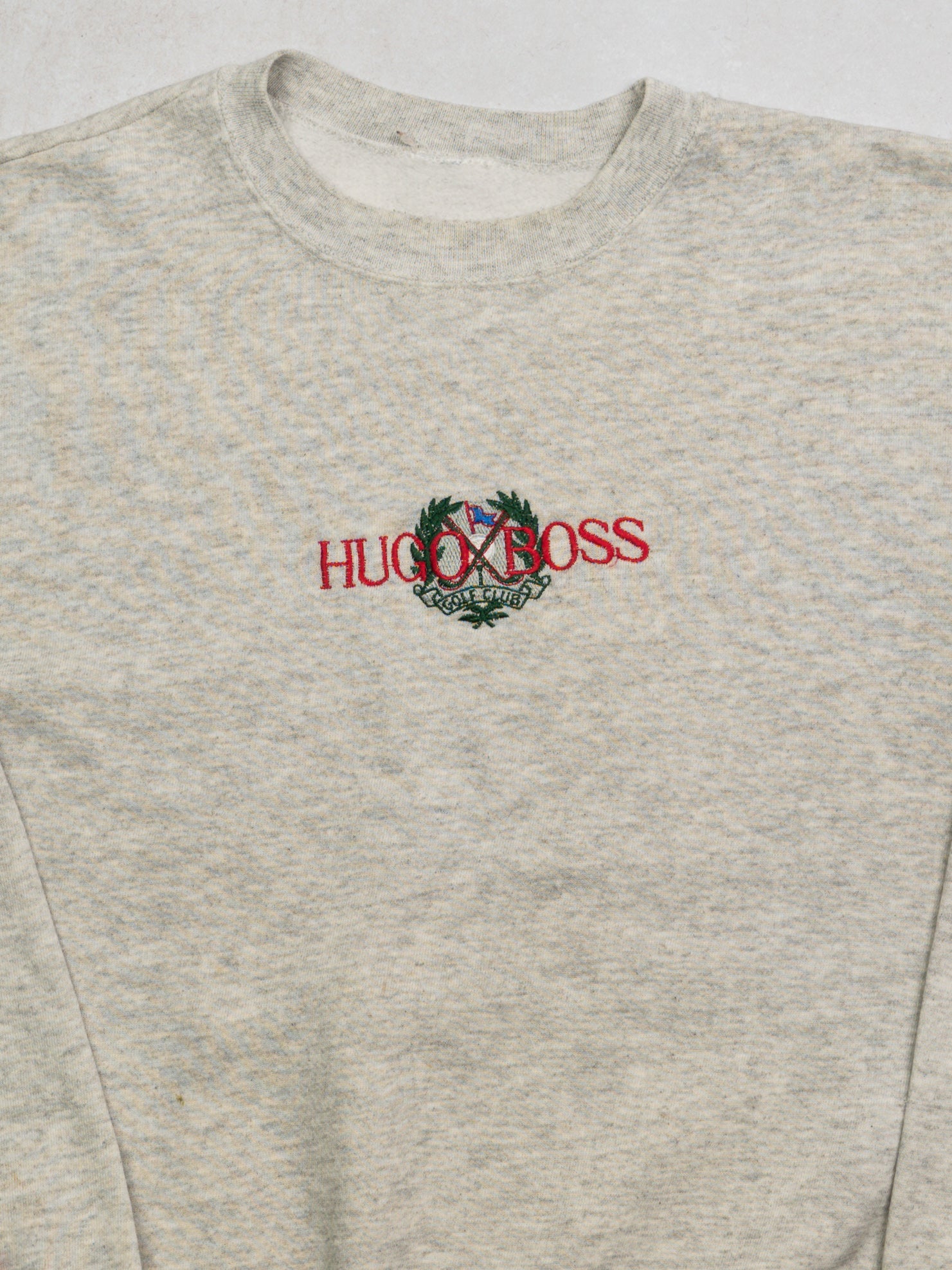 Vintage Grey Hugo Boss Crest Crewneck (M/L)