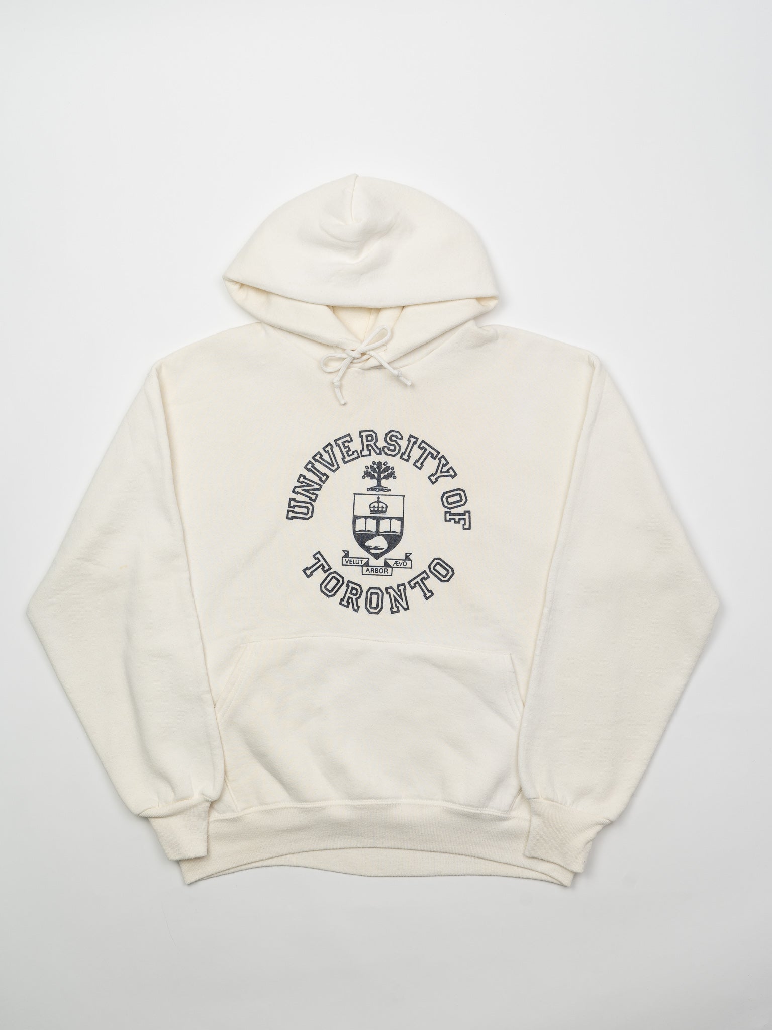 Vintage 90s Cream UofT x Russell Athletics Hoodie (M)