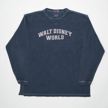 Vintage Washed Blue Walt Disney World Long Sleeve (L) | Rebalance Vintage.