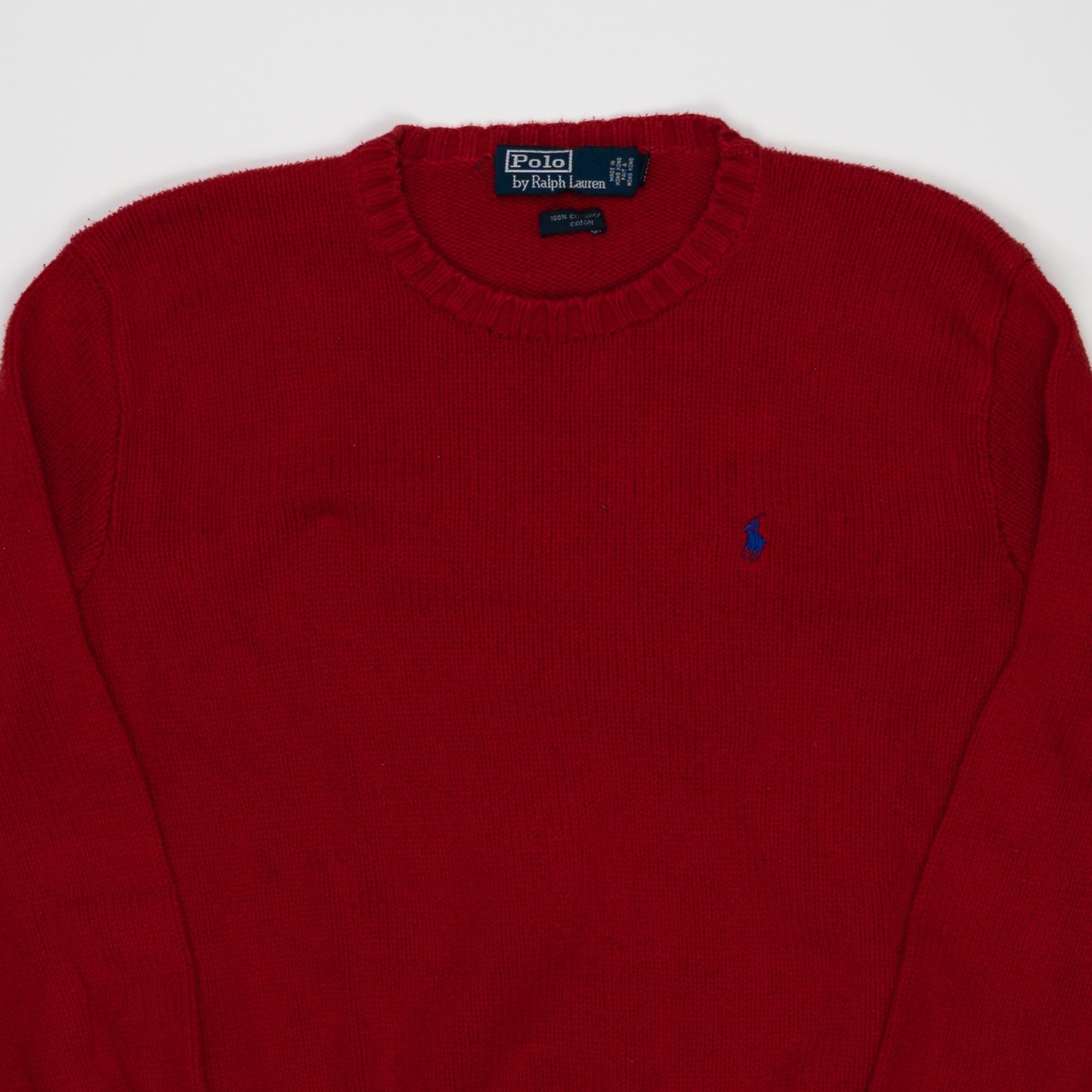 Vintage Red Ralph Lauren Polo Knit Sweater (M/L) | Rebalance Vintage.