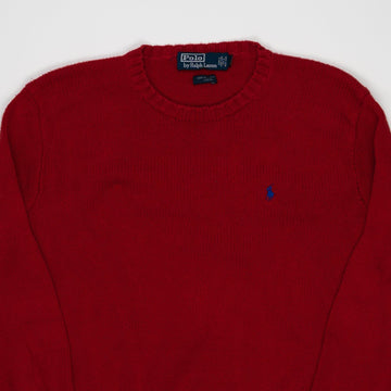 Vintage Red Ralph Lauren Polo Knit Sweater (M/L) | Rebalance Vintage.