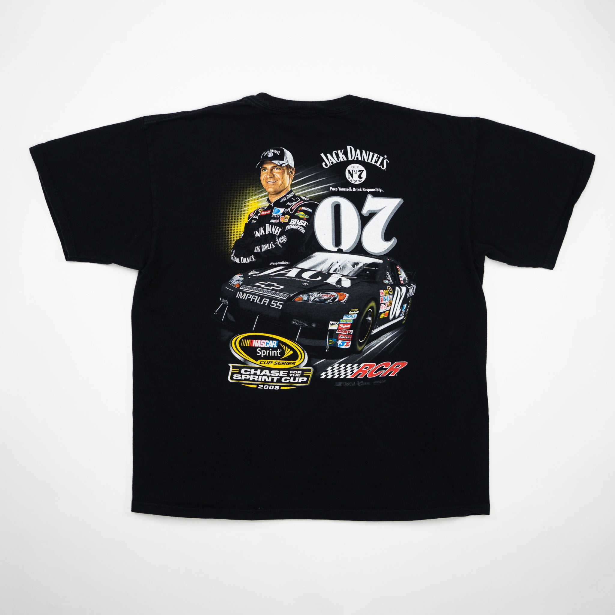 Vintage '08 Nascar x Jack Daniels #55 Racing Tee (L)