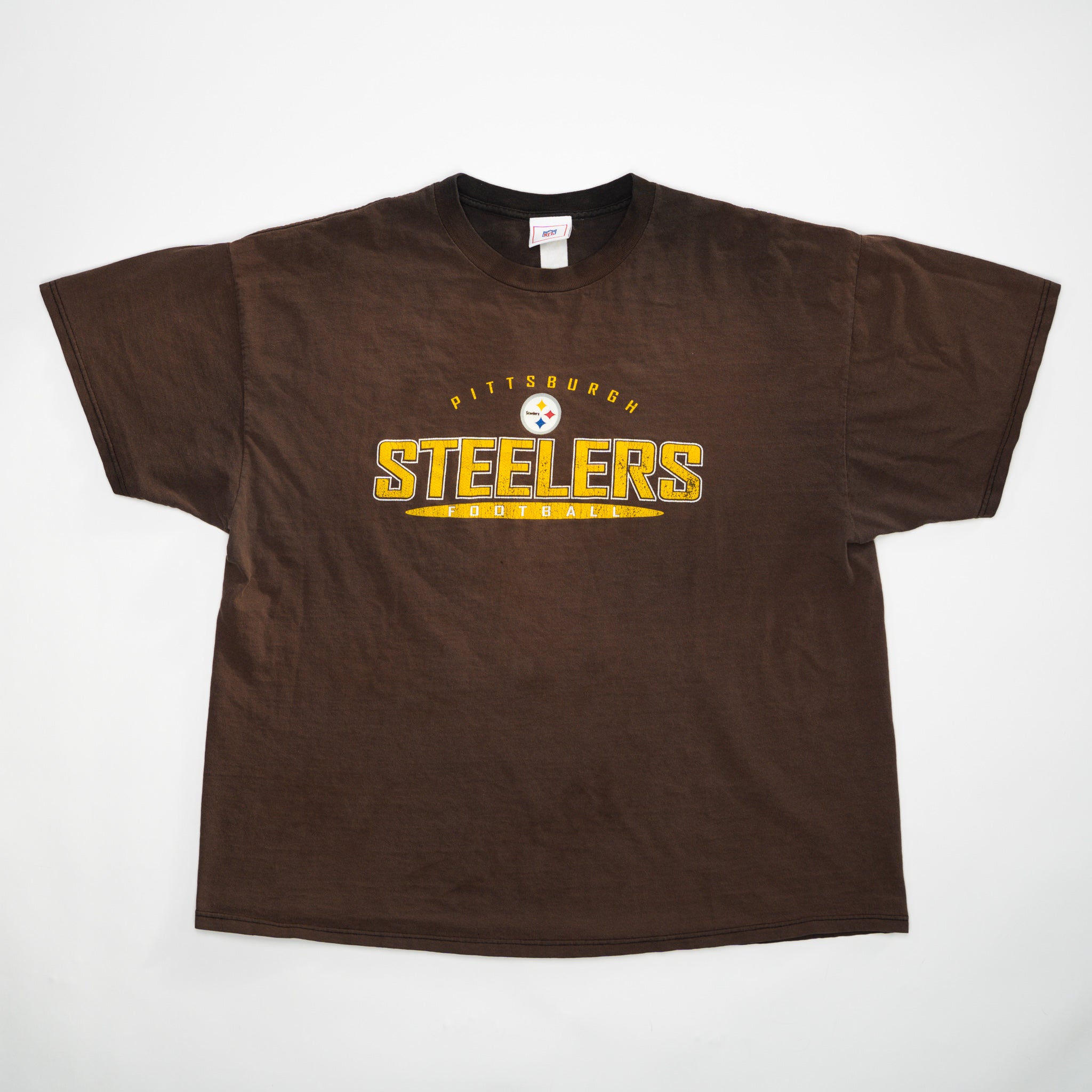 Vintage Brown Pittsburgh Steelers Football Tee (L) | Rebalance Vintage.