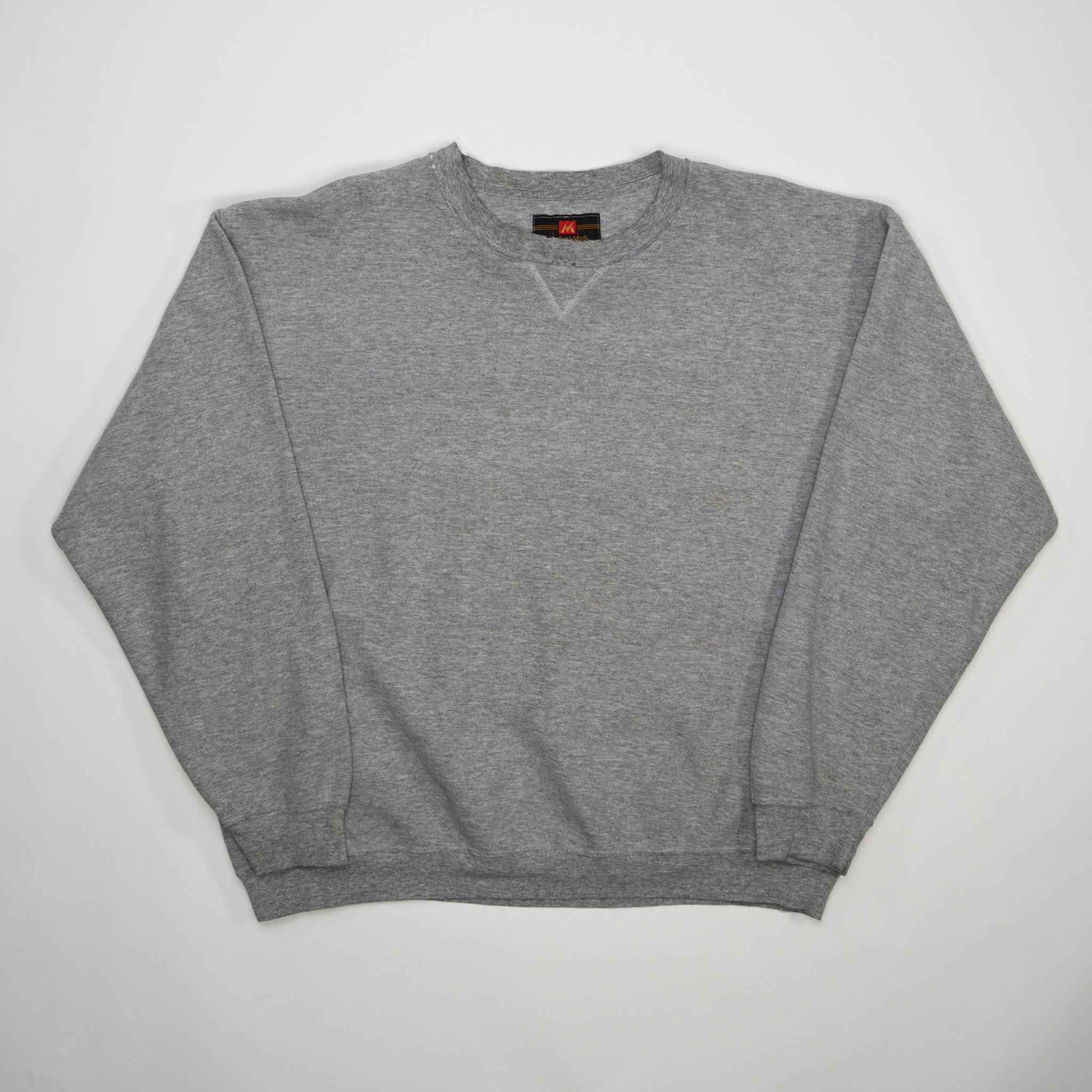 Vintage Grey Members Mark x Russell Athletics Crewneck (L/XL) | Rebalance Vintage.