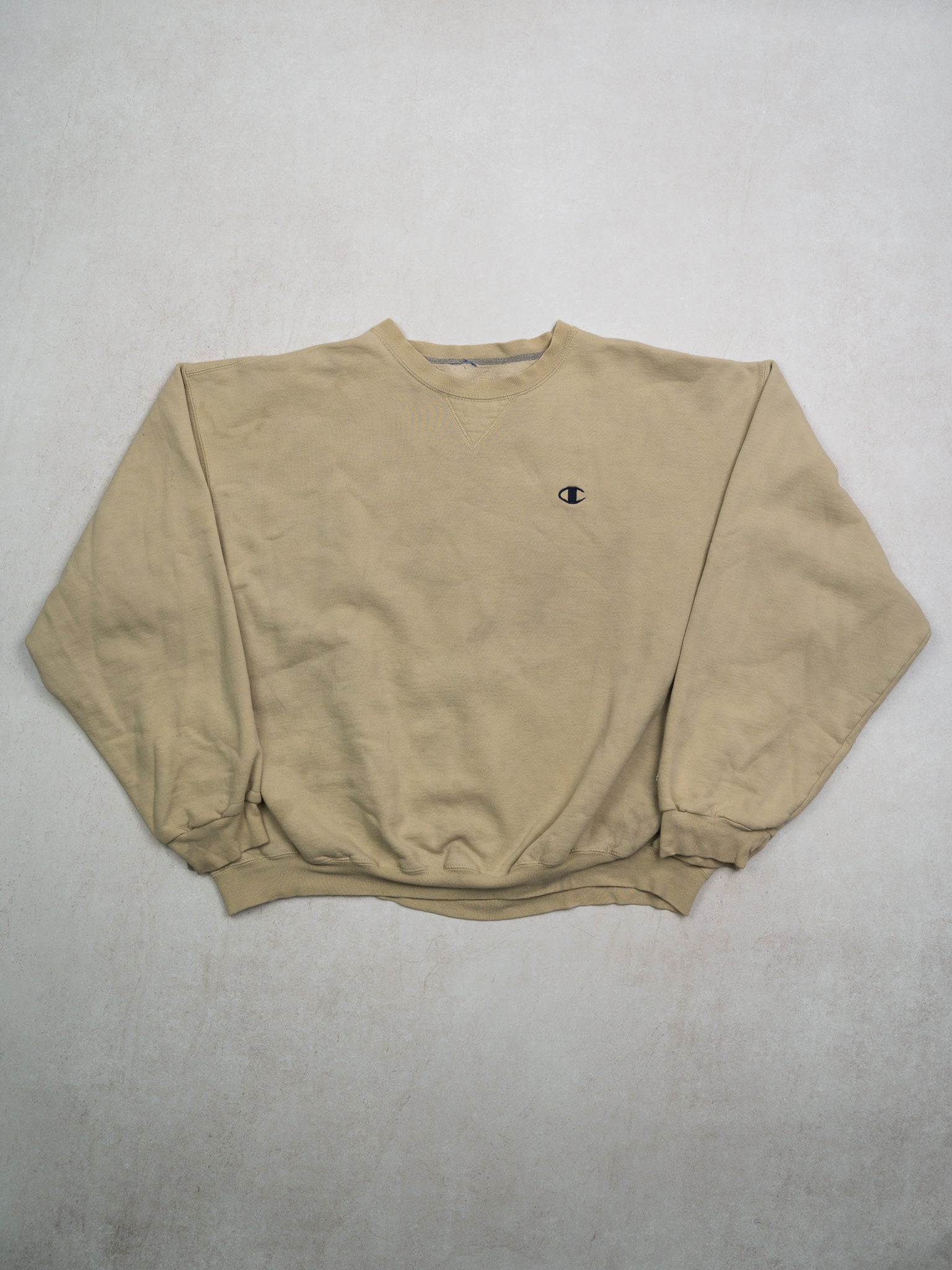 Vintage Light Beige Champion Crewneck (L)