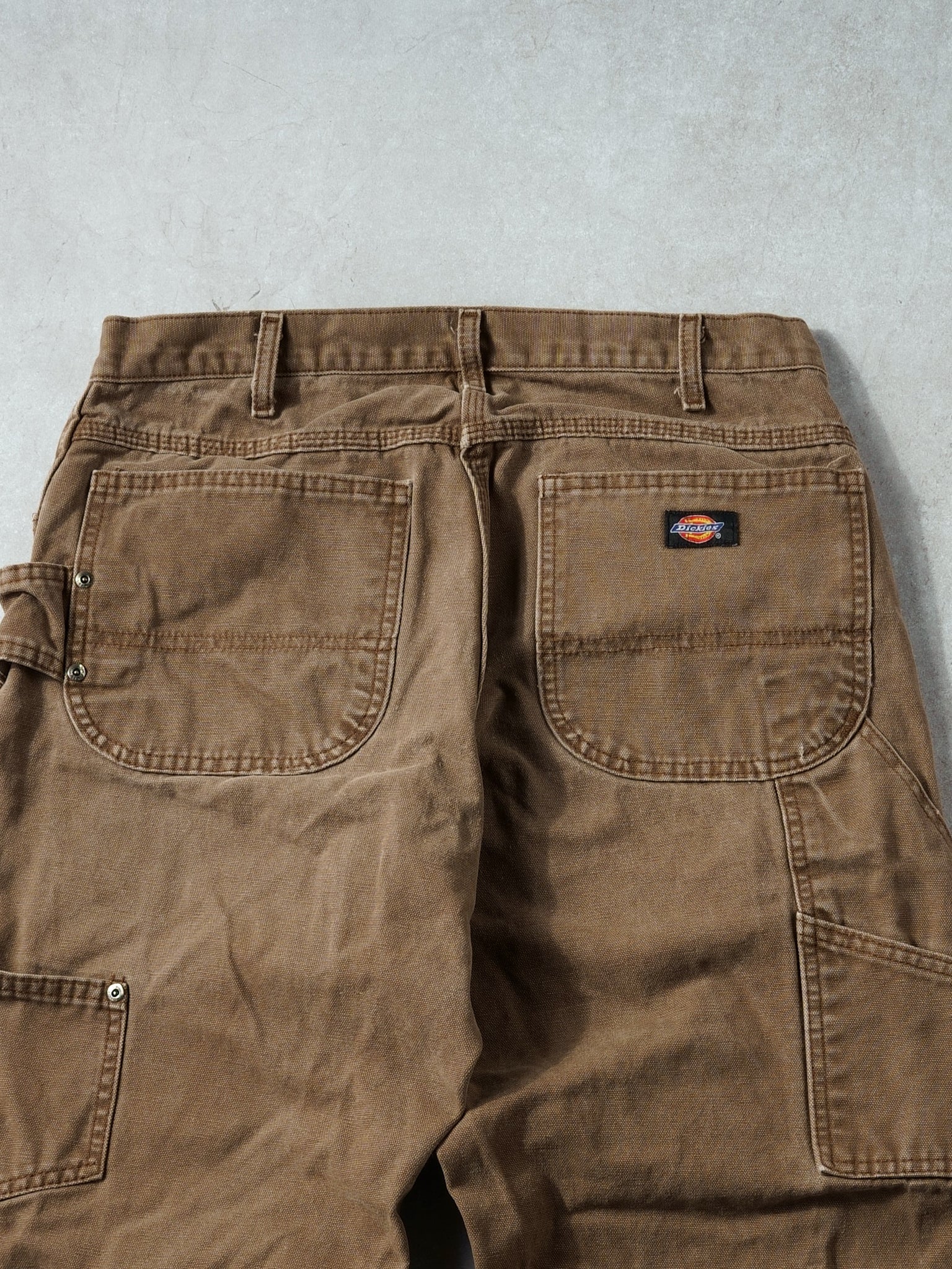 Vintage 90s Washed Brown Dickies Carpenter Pants (32x33)