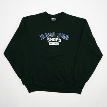 Vintage Green Bass Pro Shops Crewneck | Rebalance Vintage.