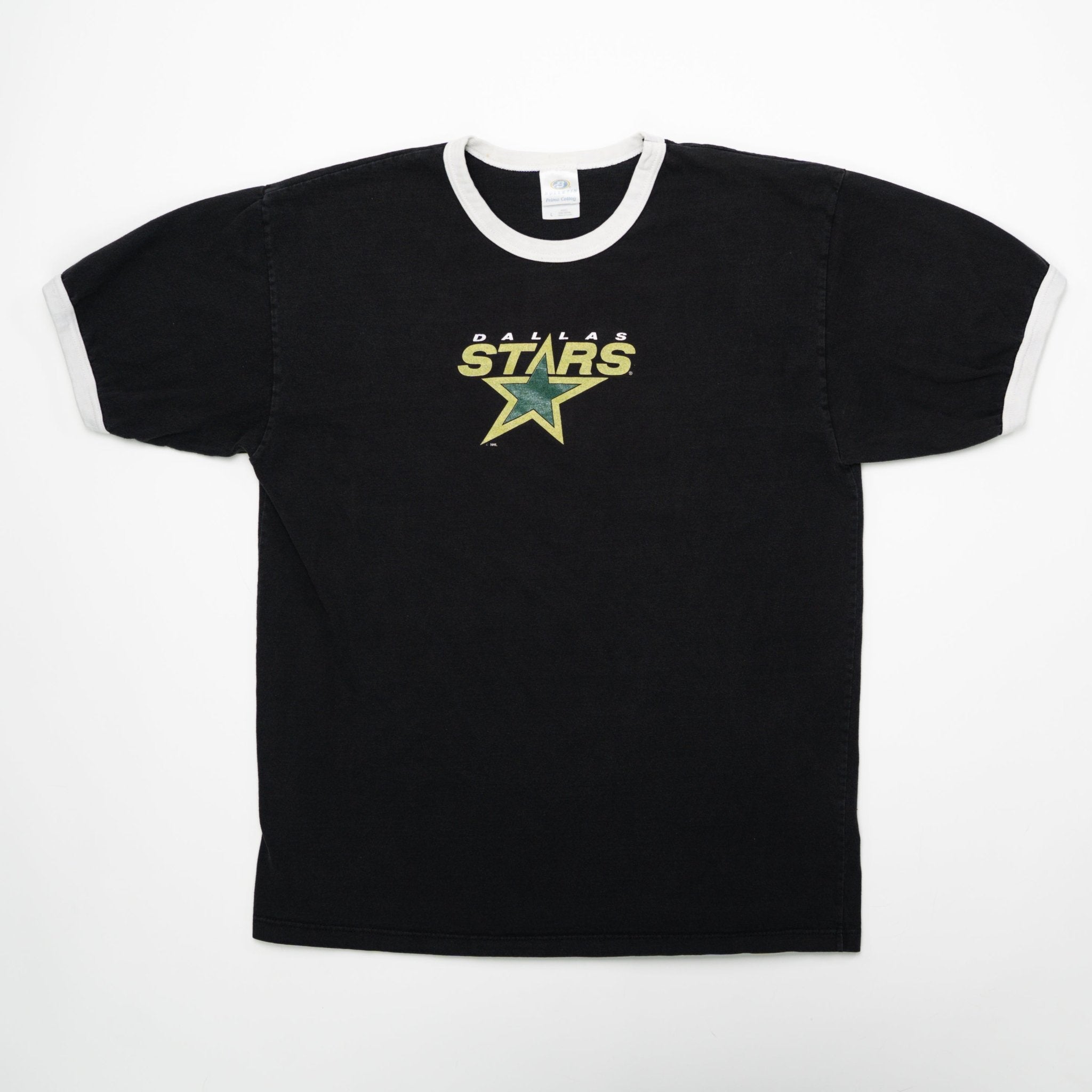 Vintage 90s Dallas Stars Ringer Tee (M/L) | Rebalance Vintage.