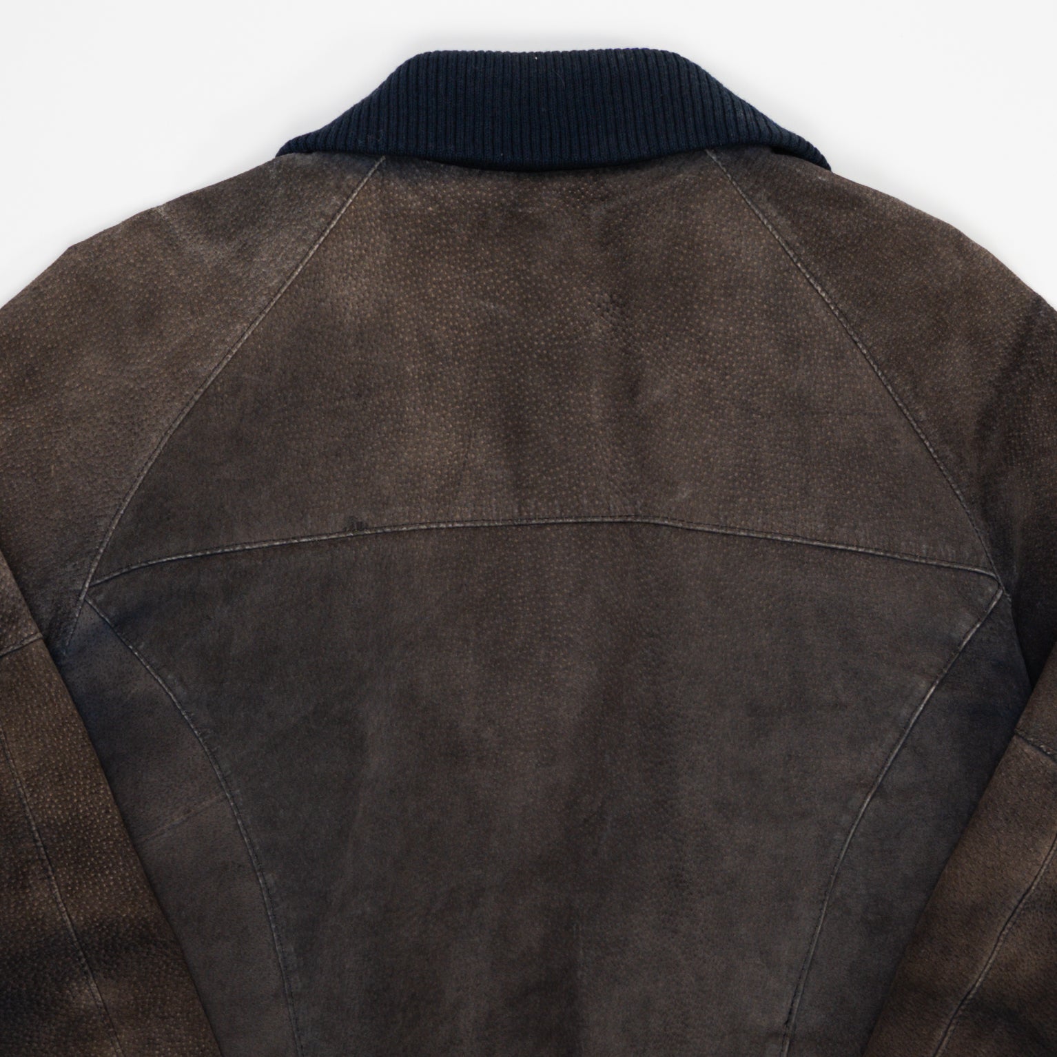 Vintage 90s Sun Faded Leather Bomber (M) | Rebalance Vintage.