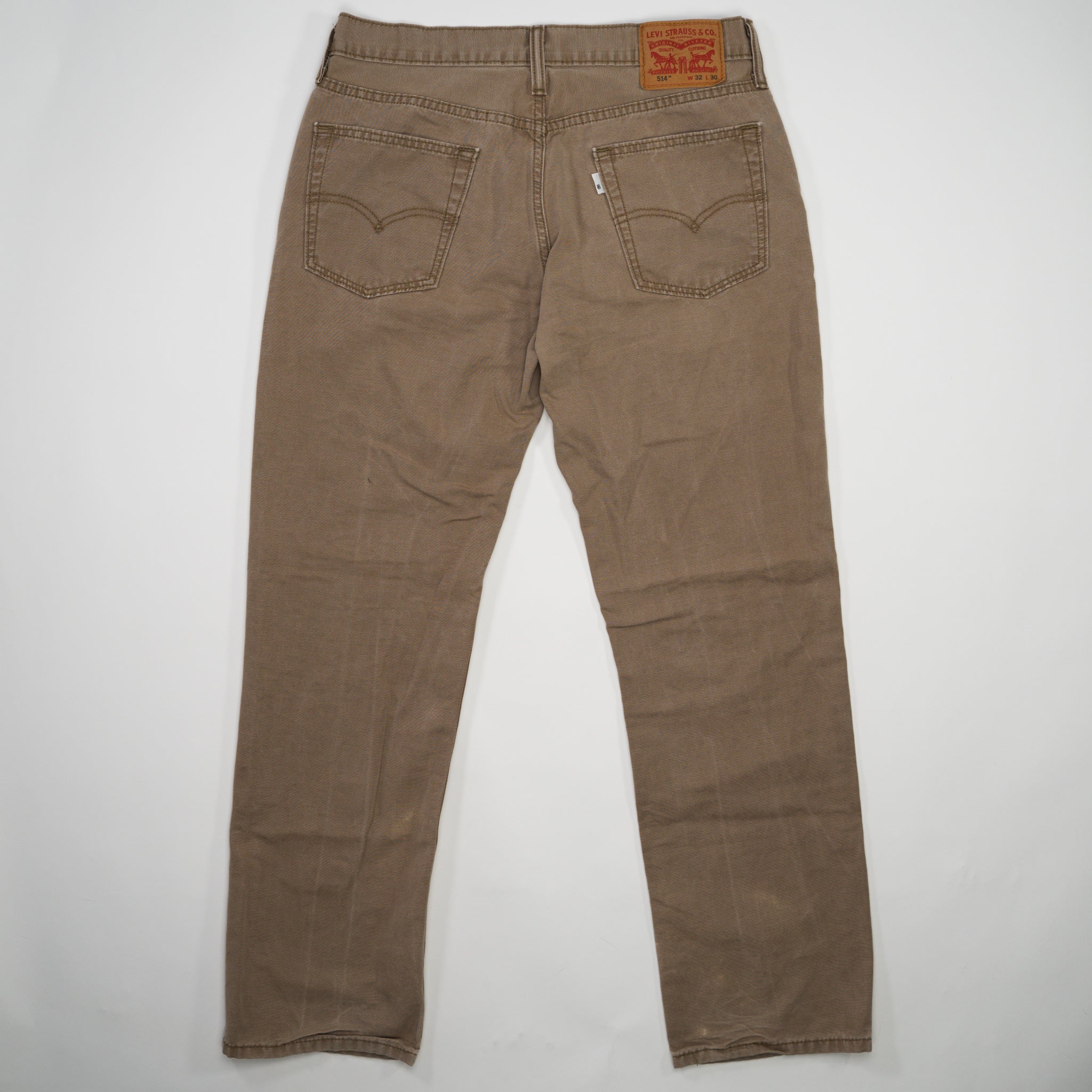 Vintage Dark Beige 514 Levi Jeans (32 x 30)