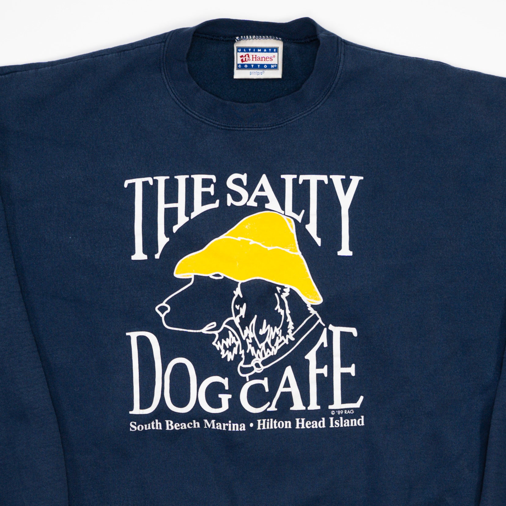 Vintage 90s Blue The Salty Dog Cafe South Beach Marina Crewneck (XXL)
