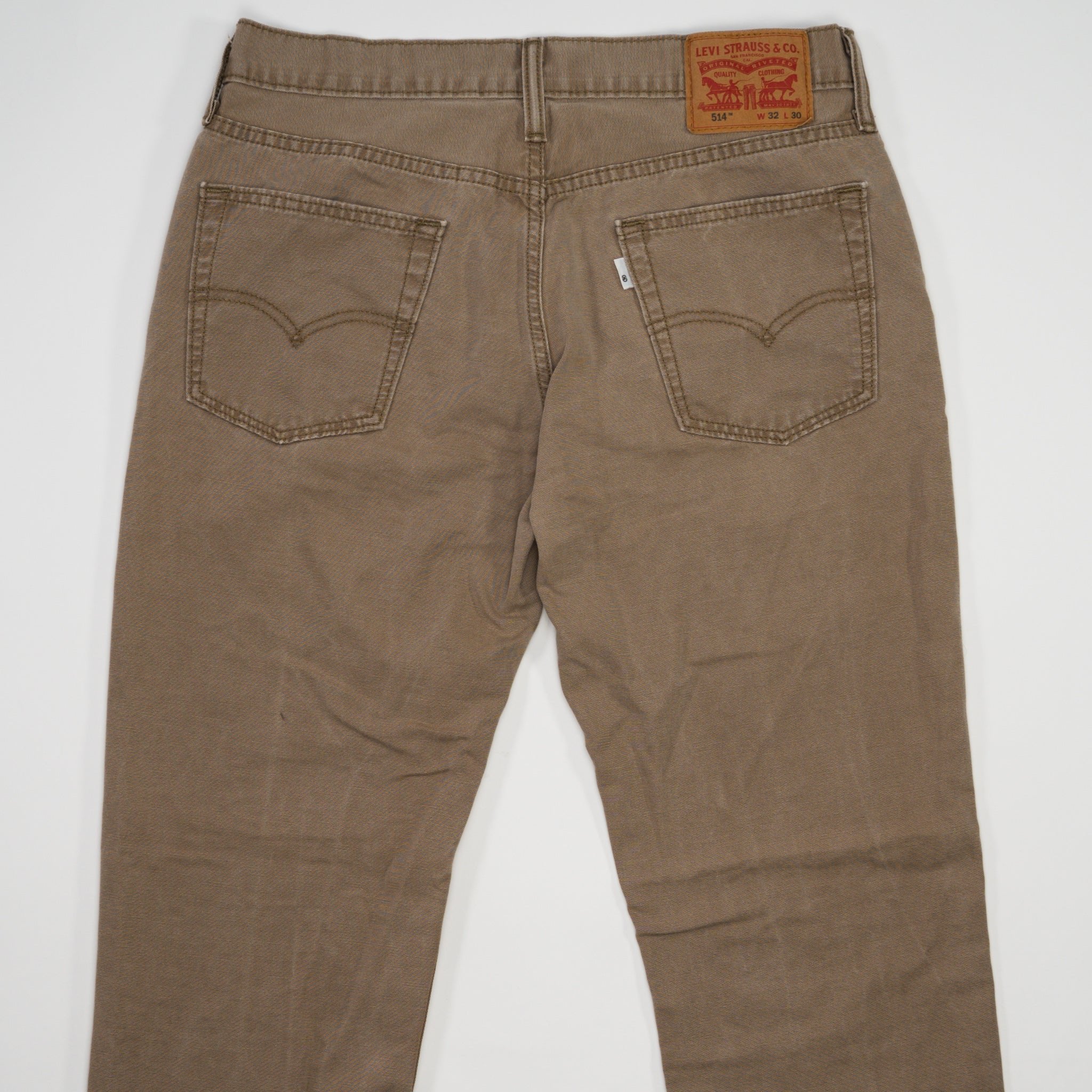 Vintage Dark Beige 514 Levi Jeans (32 x 30)
