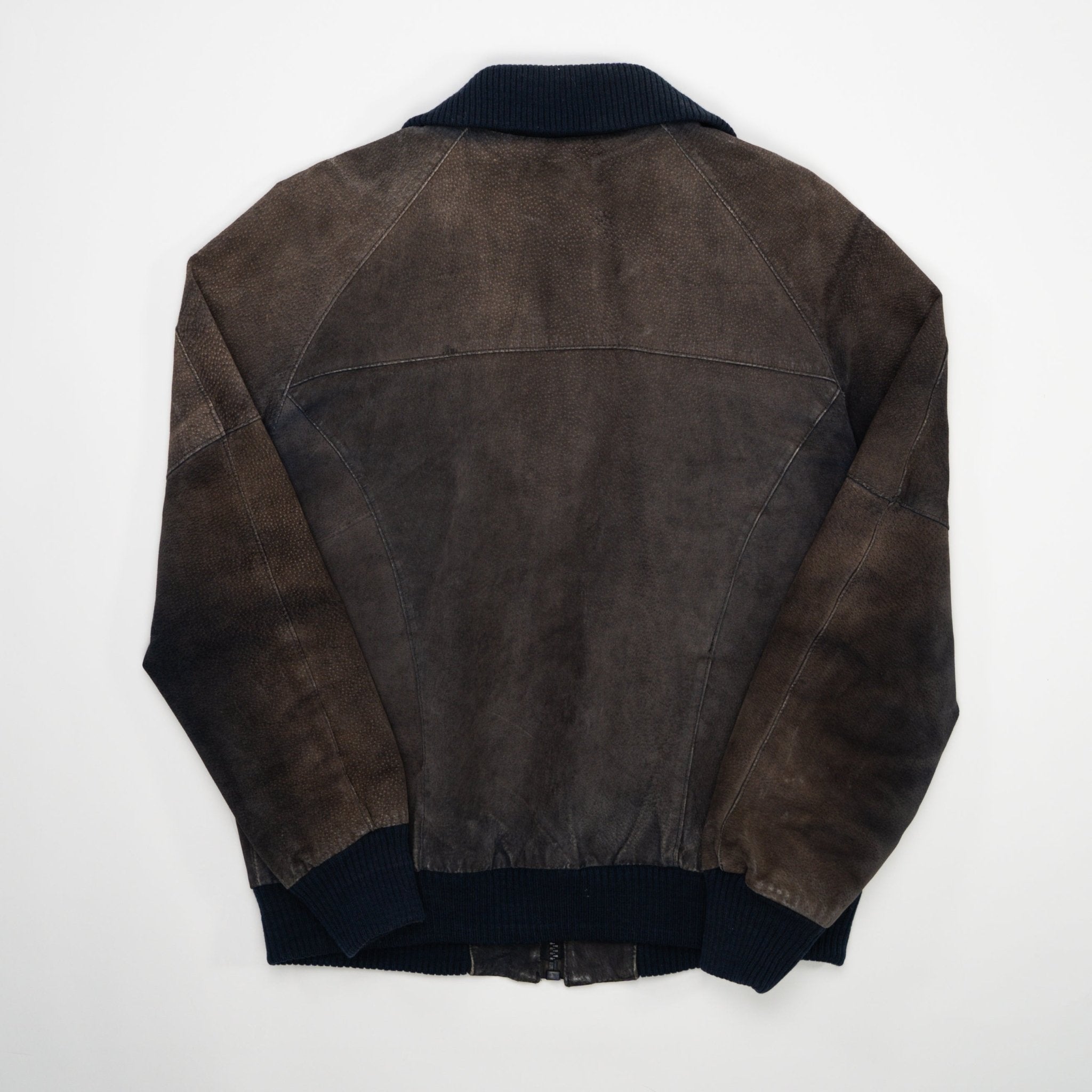 Vintage 90s Sun Faded Leather Bomber (M) | Rebalance Vintage.