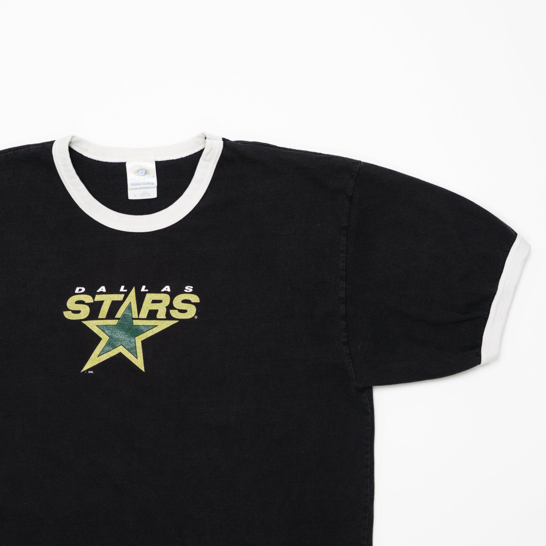 Vintage 90s Dallas Stars Ringer Tee (M/L) | Rebalance Vintage.