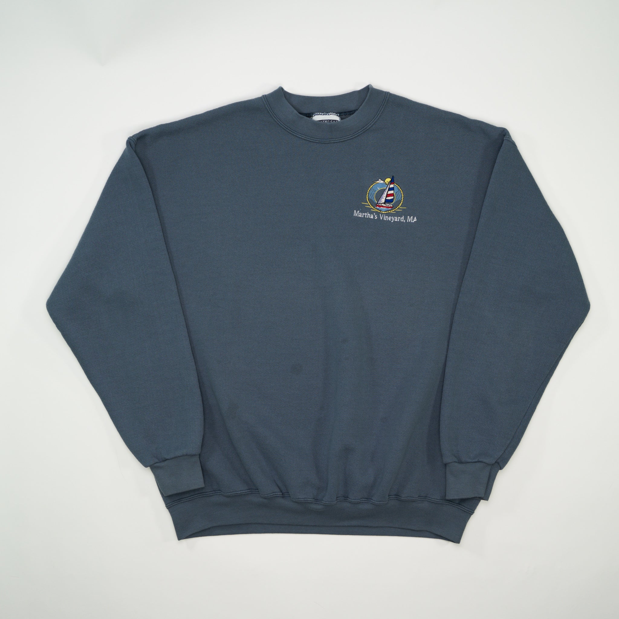 Vintage Washed Blue Martha's Vineyard x Lee Crewneck (L)