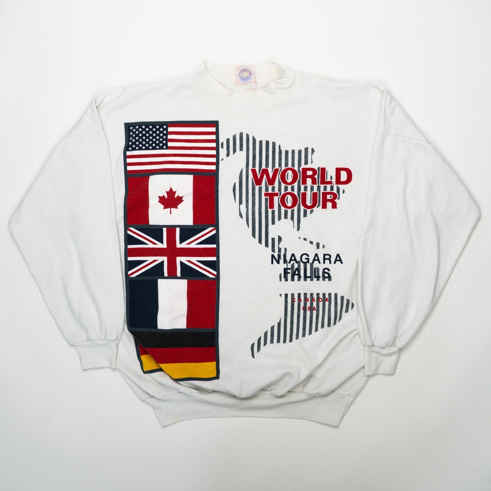Vintage 80s World Tour Niagara Falls Crewneck (XL) | Rebalance Vintage.