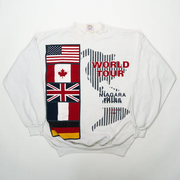 Vintage 80s World Tour Niagara Falls Crewneck (XL) | Rebalance Vintage.