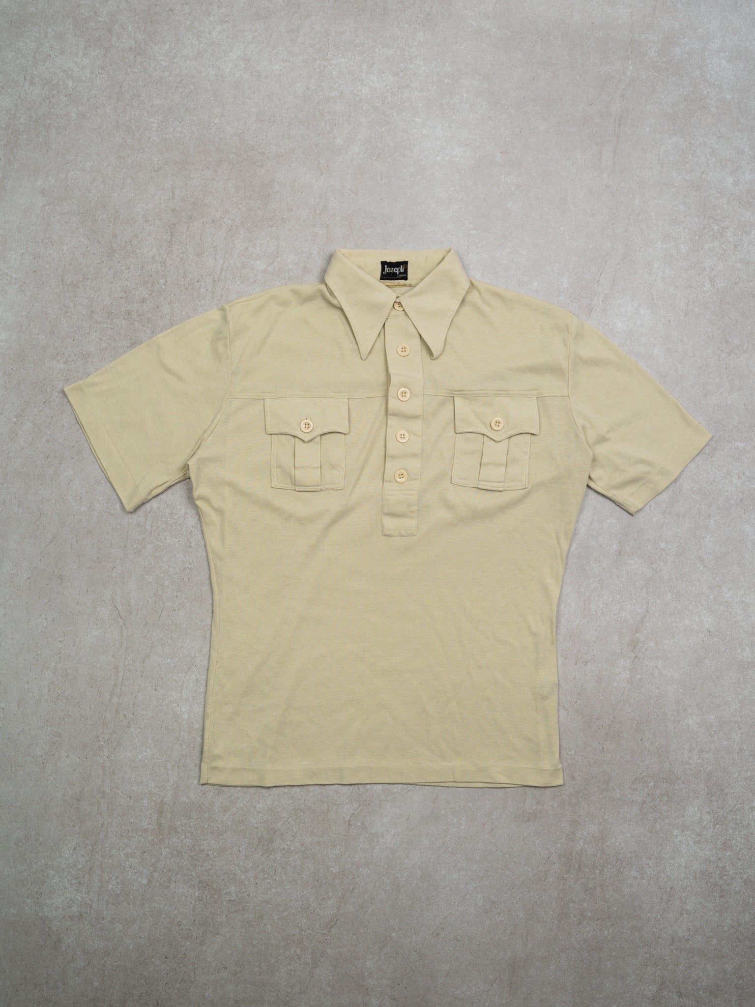 Vintage 70s Joseph London Cotton Polo Shirt (M)