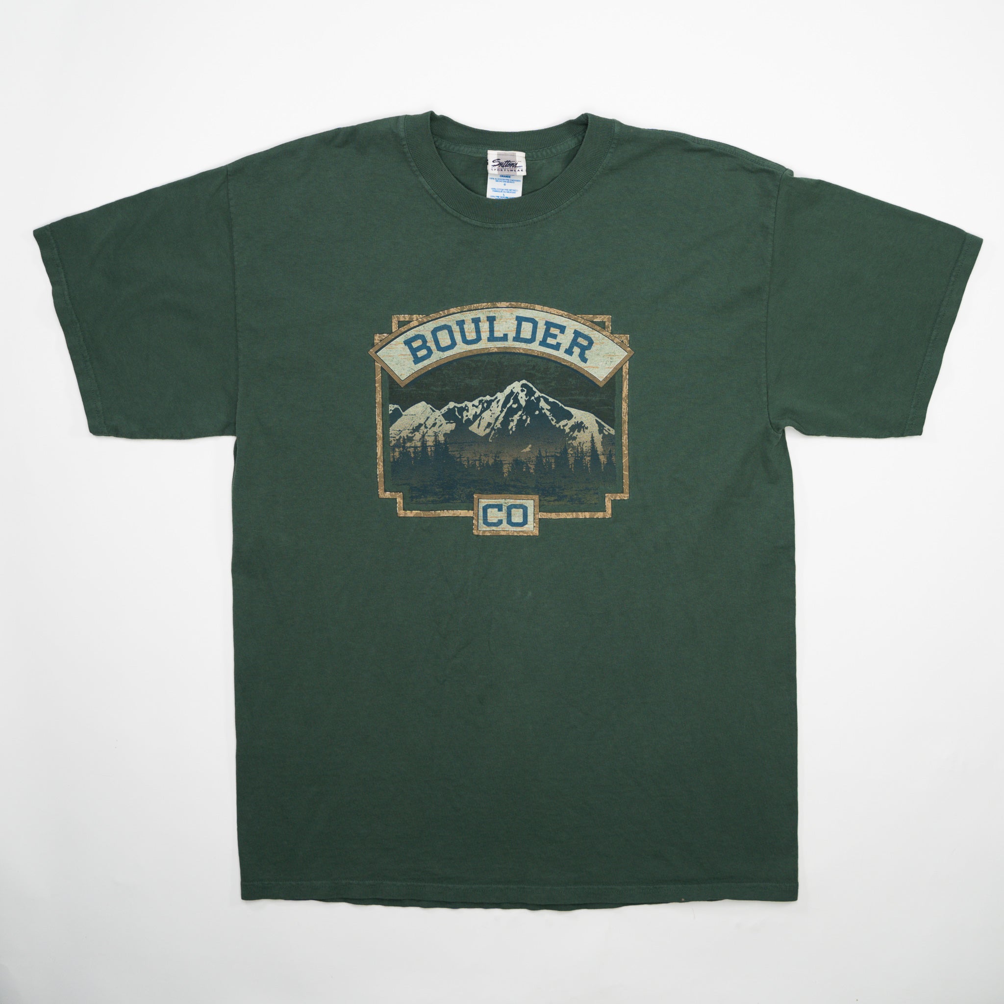 Vintage 90s Green Boulder CO Tee (M)