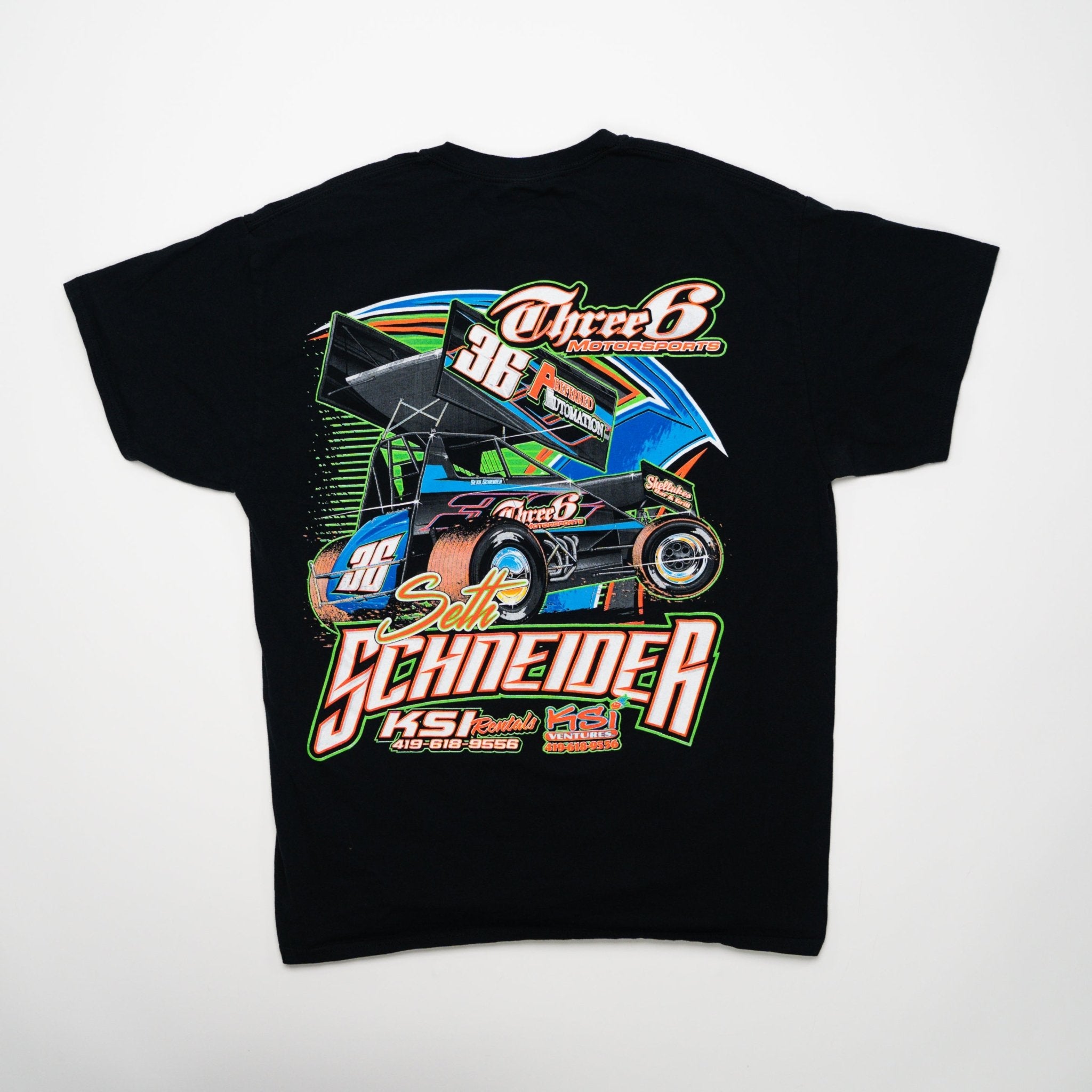 Vintage Seth Schneider 36 Motorsports Tee (M) | Rebalance Vintage.