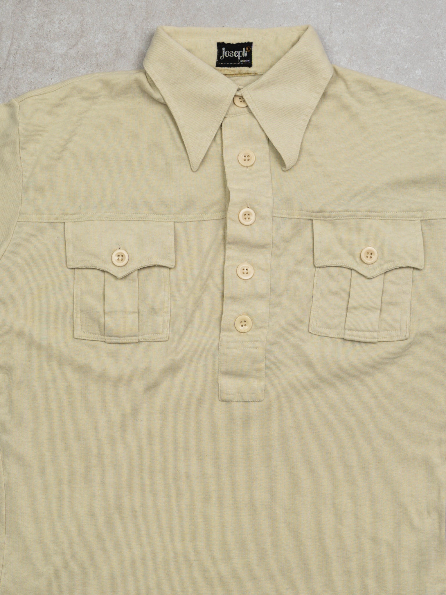 Vintage 70s Joseph London Cotton Polo Shirt (M)