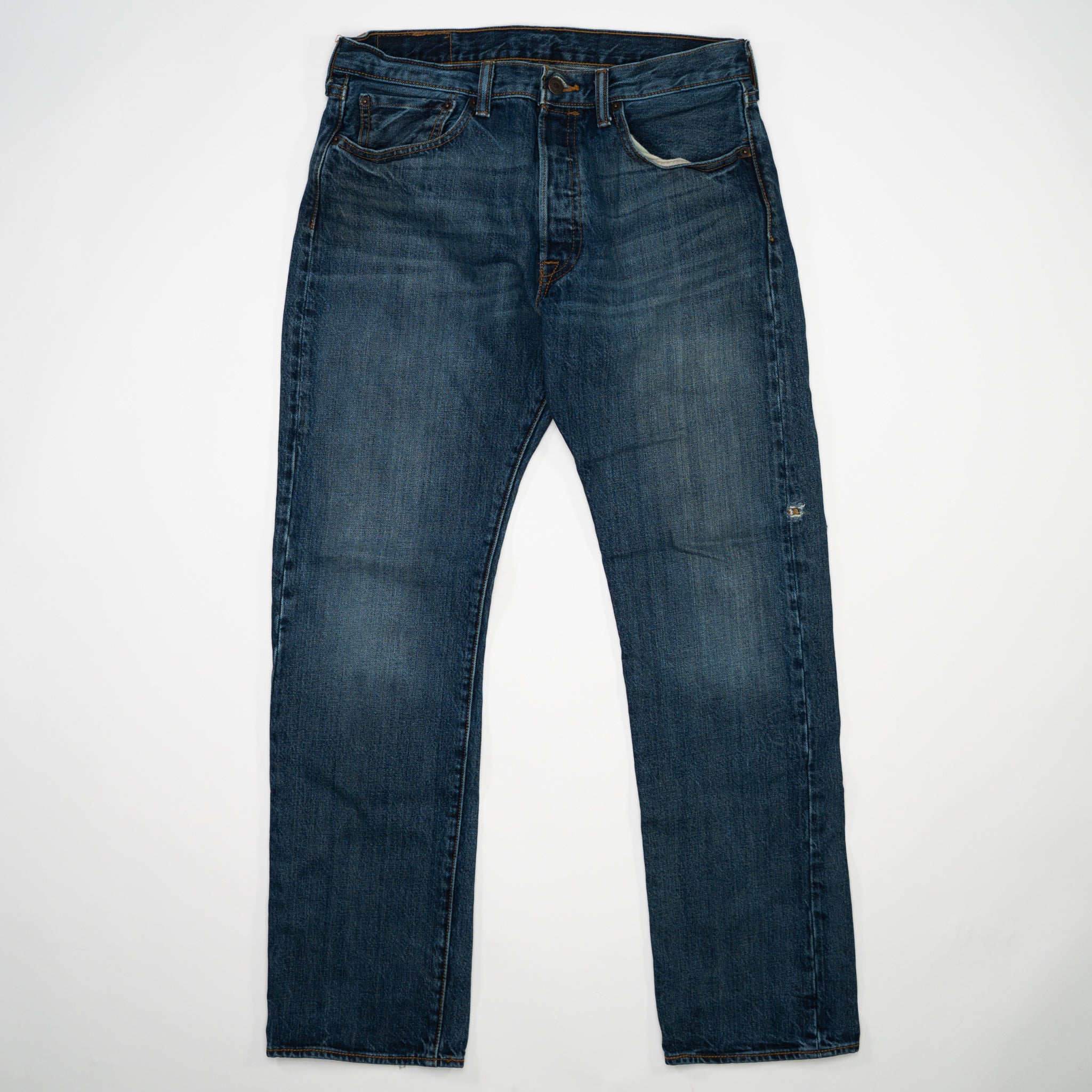 Vintage Dark Blue Levi 501 Jeans (31 x 30)