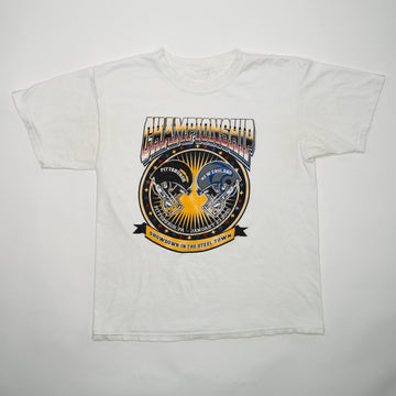 Vintage '05 Championship Steelers v. Patriots Tee (M) | Rebalance Vintage.
