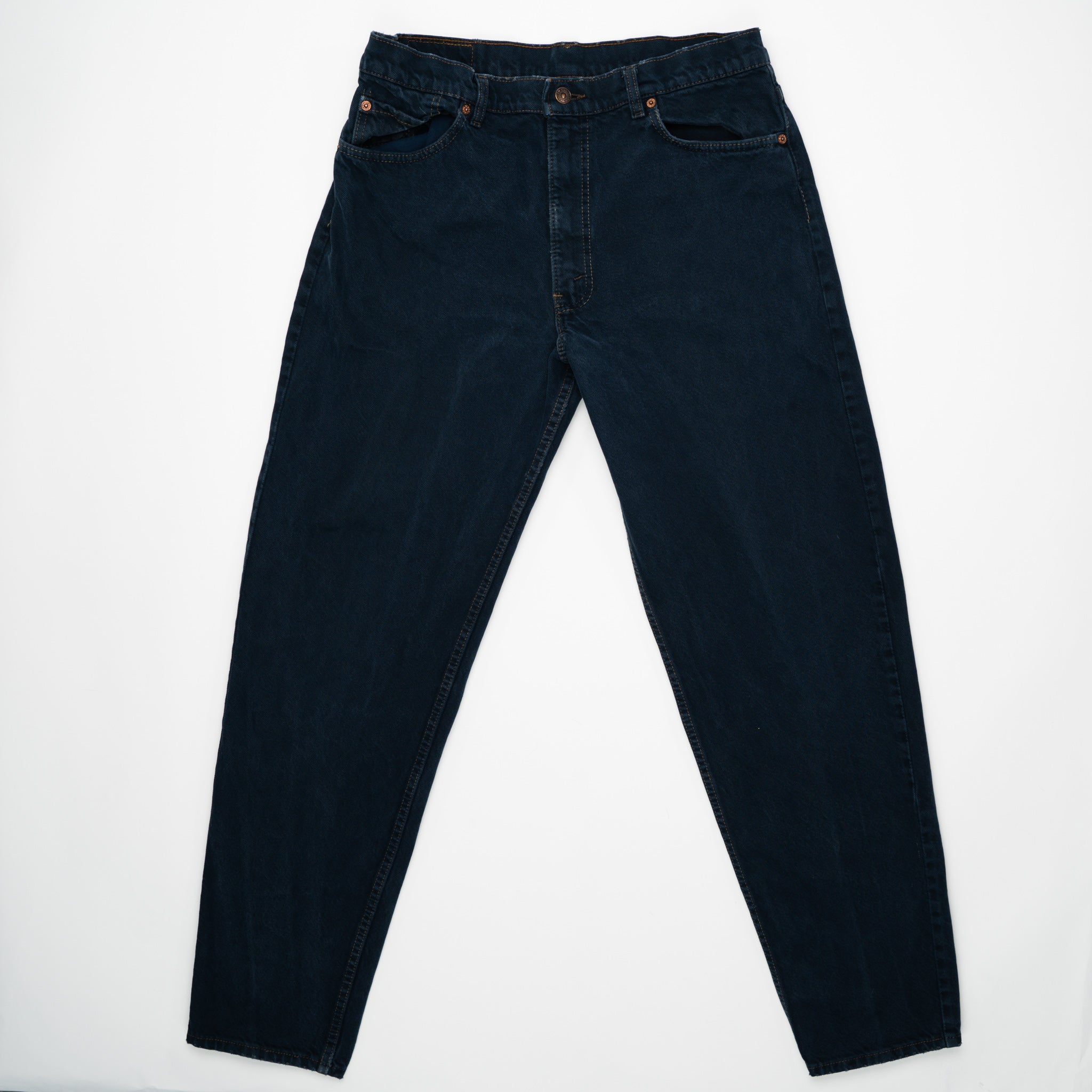 Vintage Dark Blue Silver Tab Levi Pants (34) | Rebalance Vintage.