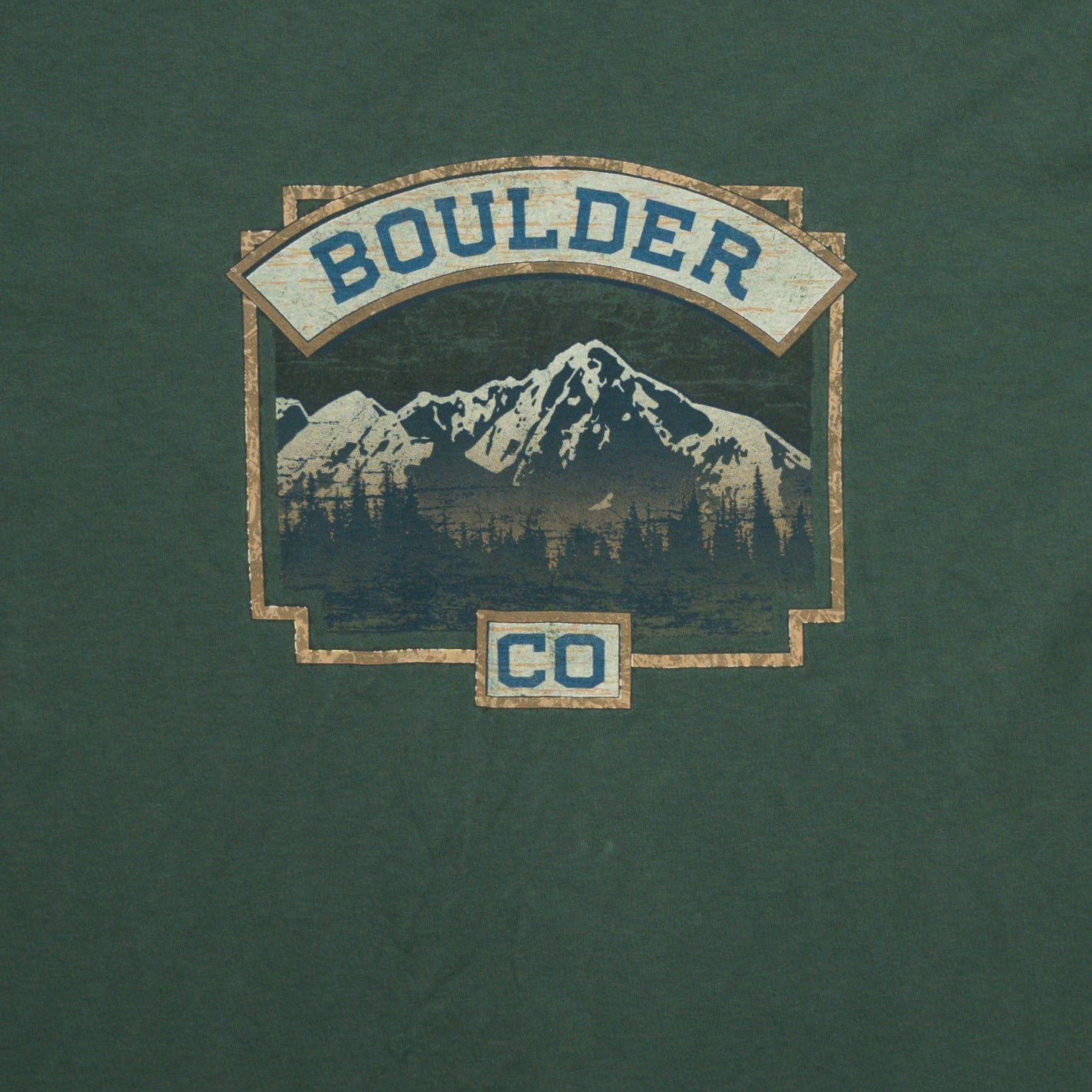 Vintage 90s Green Boulder CO Tee (M)