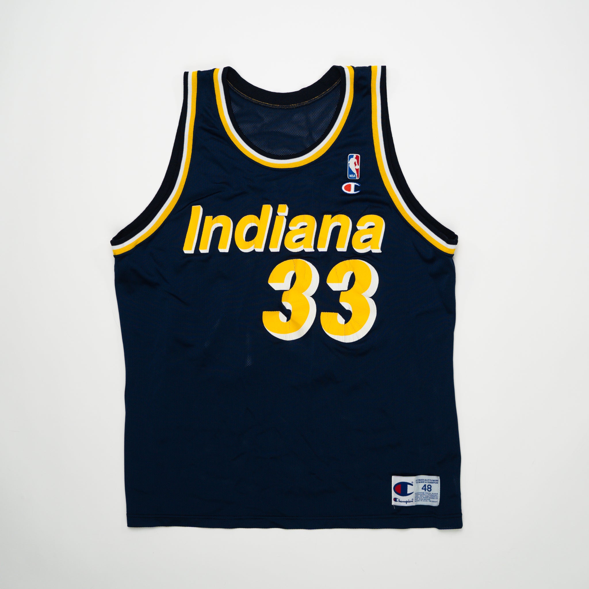 Vintage 90s Indiana A. Davis 33 Champion NBA Jersey (L) | Rebalance Vintage.