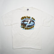 Vintage White Were in 7th Heaven Football Tee (L)