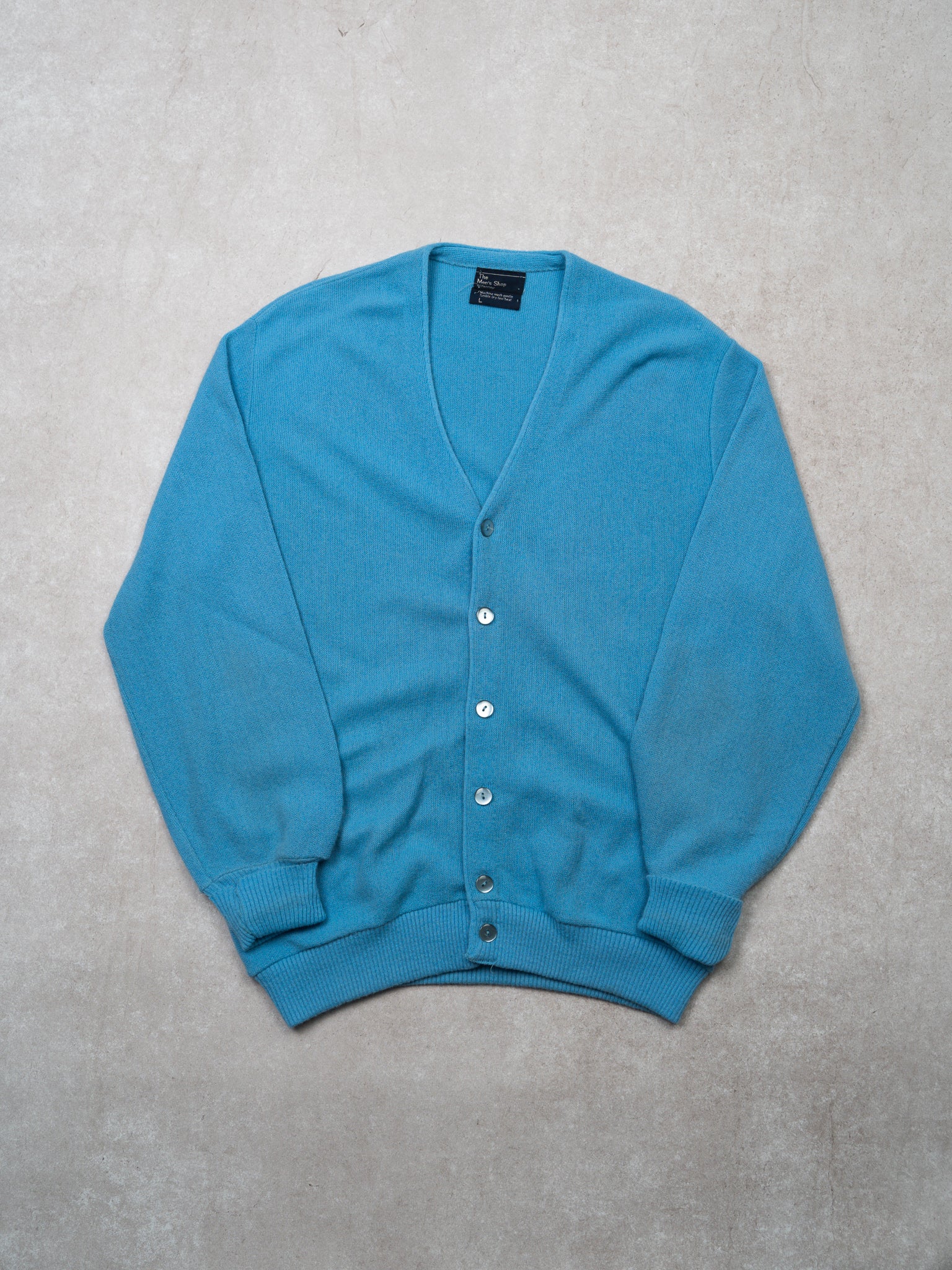 Vintage 80s Baby Blue JC Penny Cardigan (L)