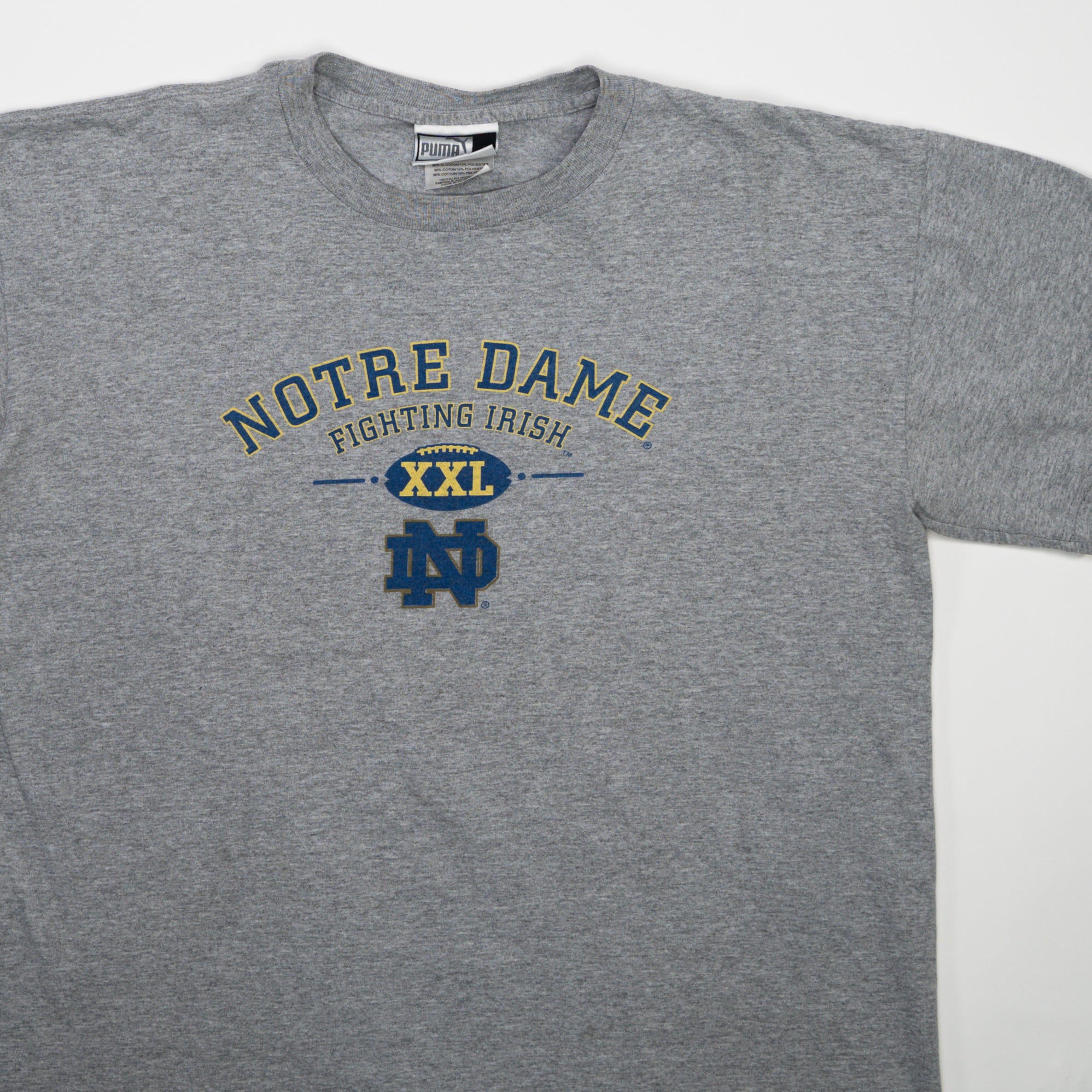 Vintage Grey Notre Dame XXL x Puma Tee (L)