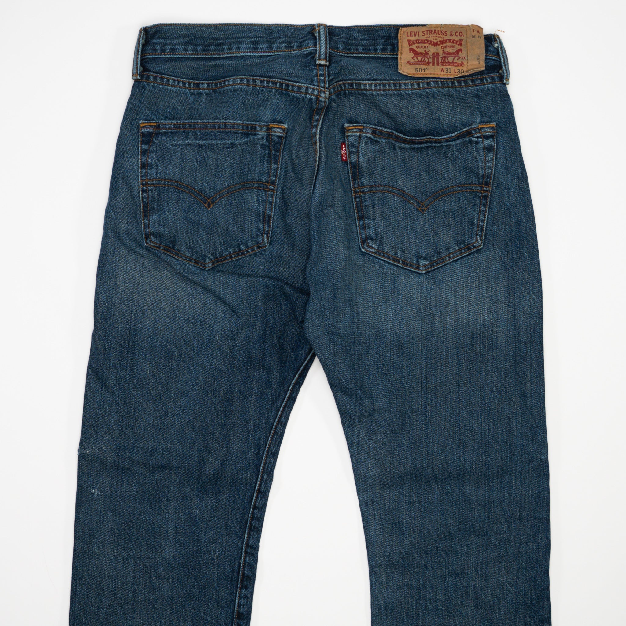 Vintage Dark Blue Levi 501 Jeans (31 x 30)