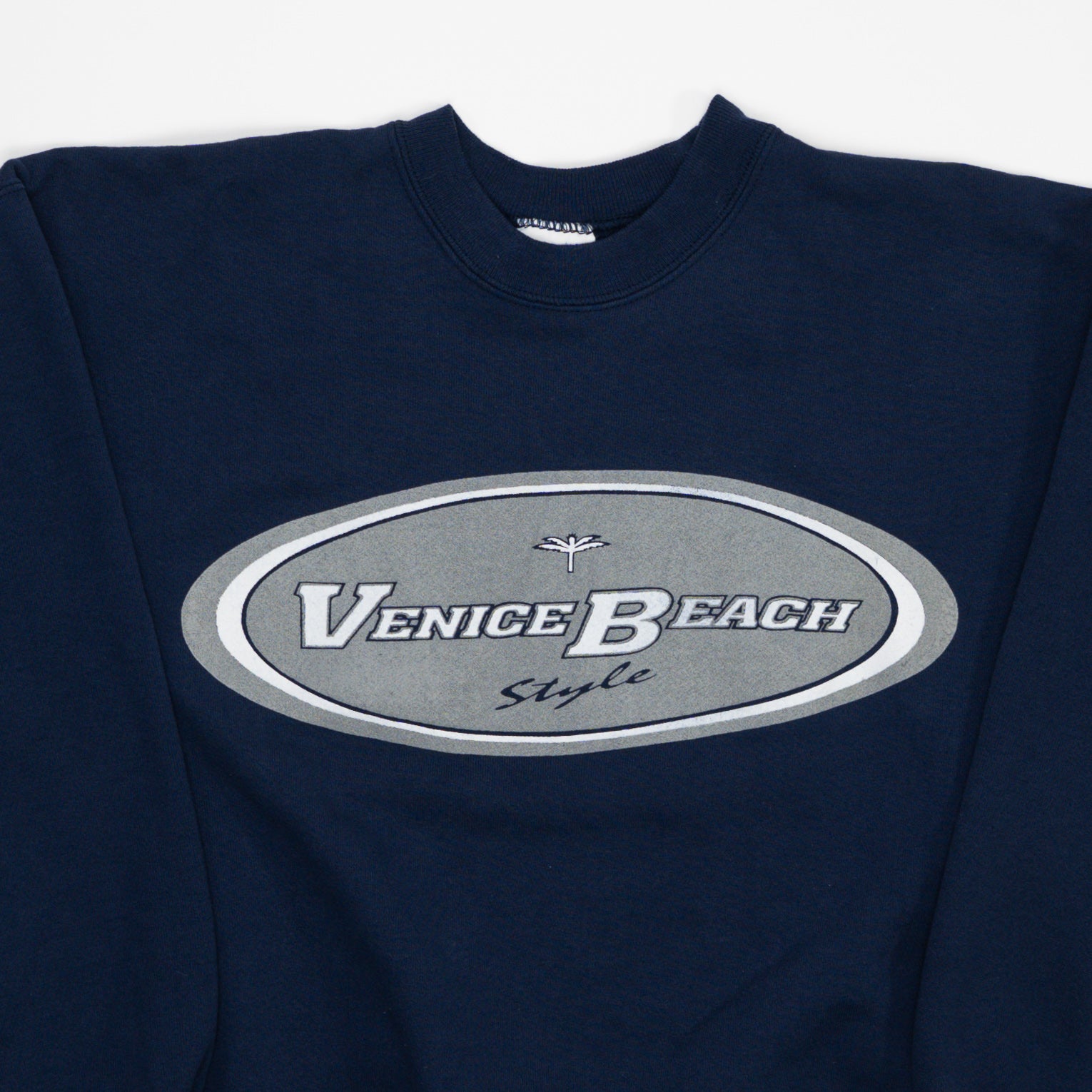 Vintage 90s Blue Venice Beach Crewneck (M) | Rebalance Vintage.