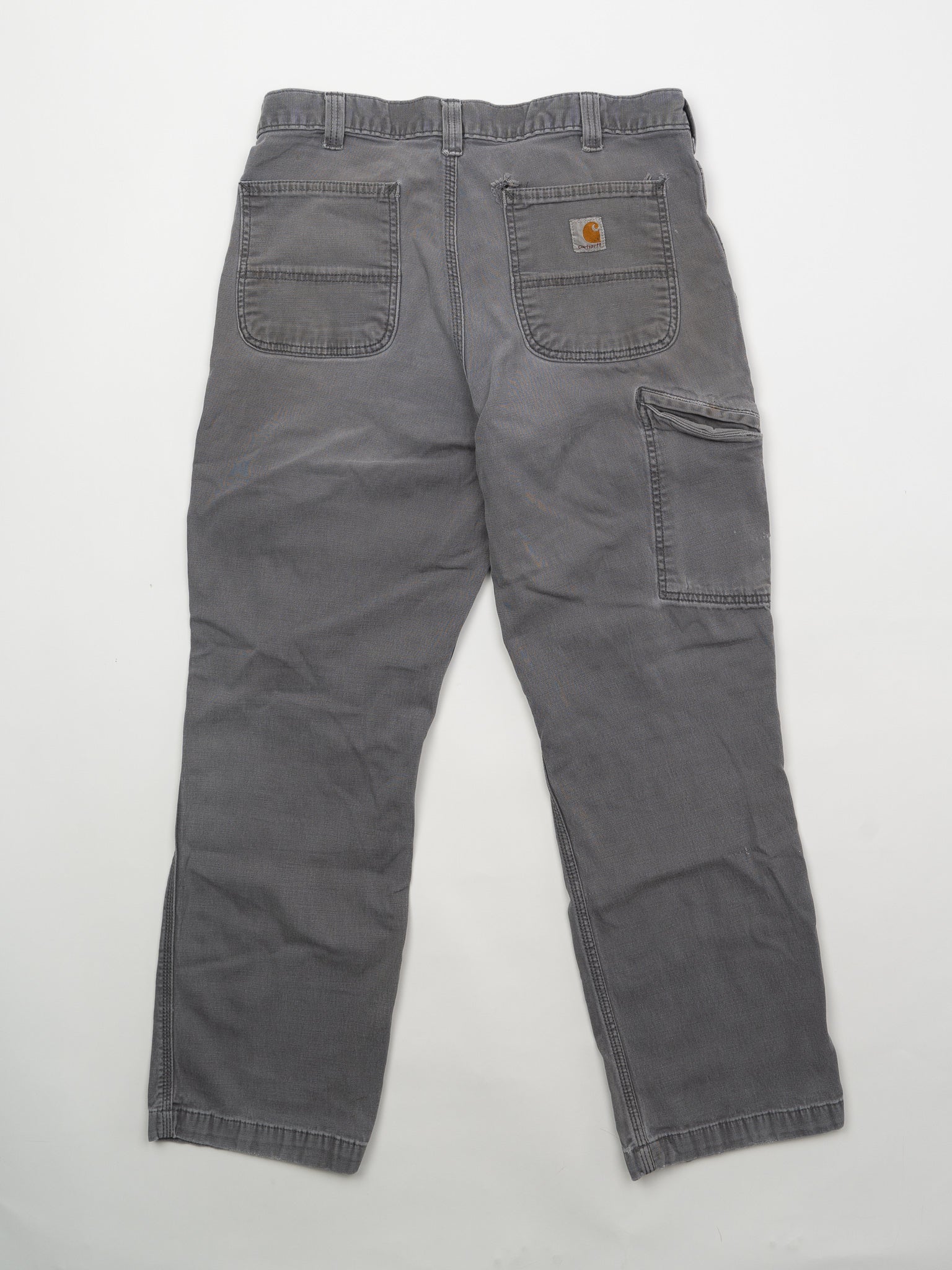 Vintage Rugged Grey Carhartt Cargo Pants (34 x 30)