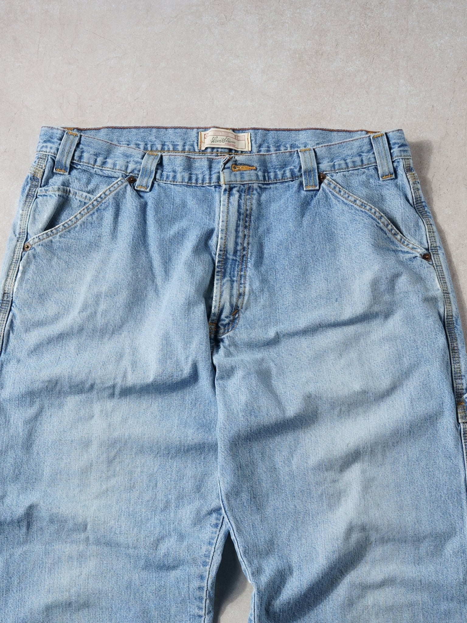 Vintage 90s Light Wash Levi's Denim Carpenter Pants (36x31)