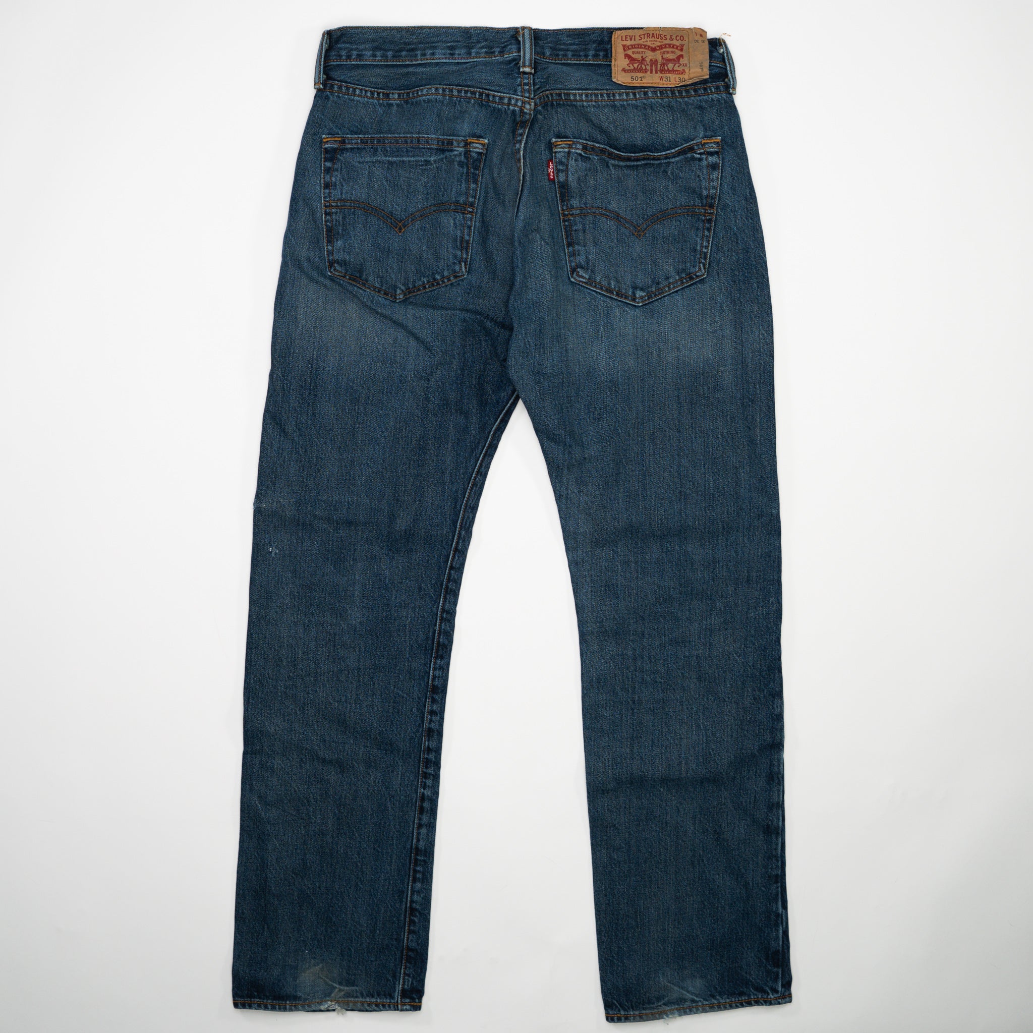 Vintage Dark Blue Levi 501 Jeans (31 x 30)