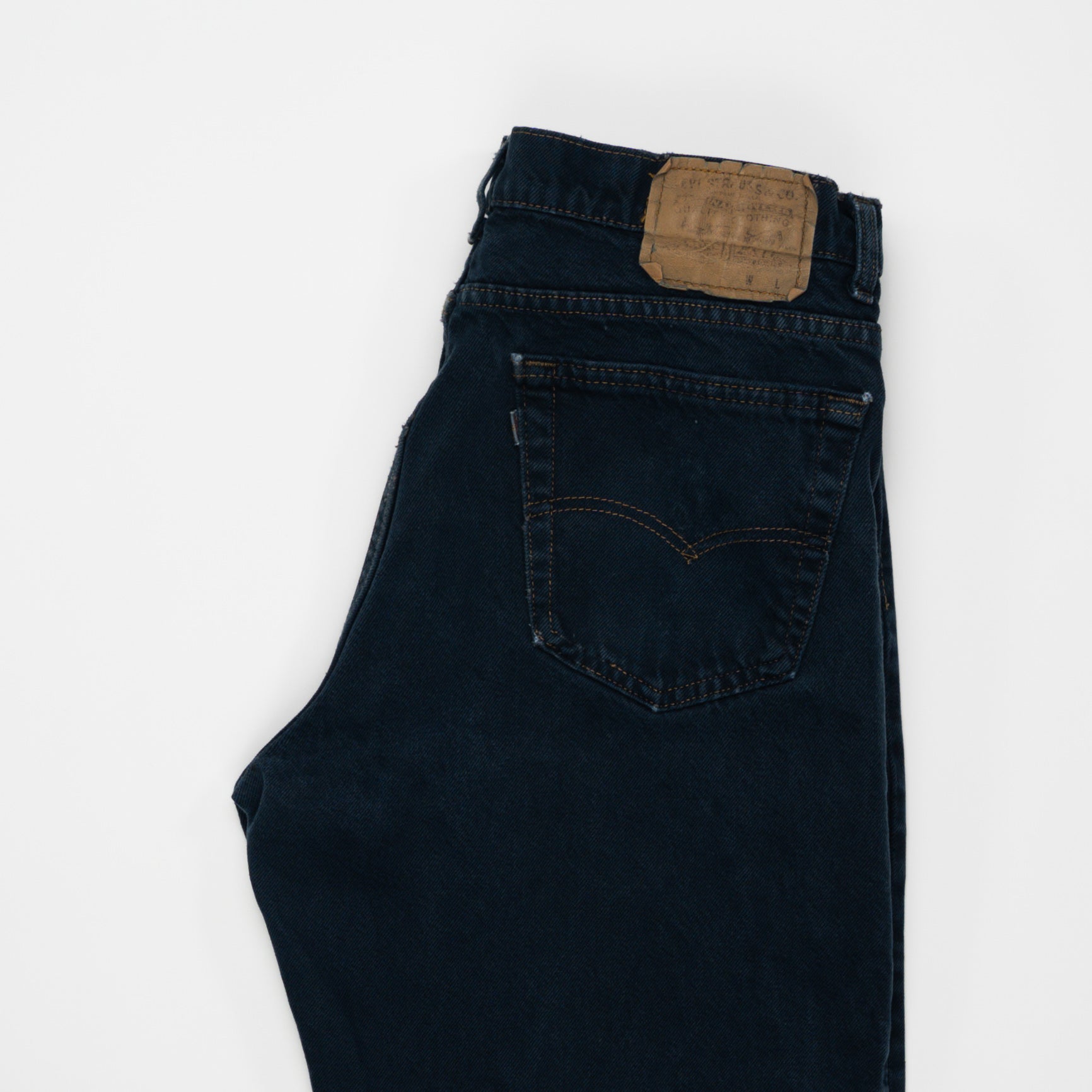 Vintage Dark Blue Silver Tab Levi Pants (34) | Rebalance Vintage.