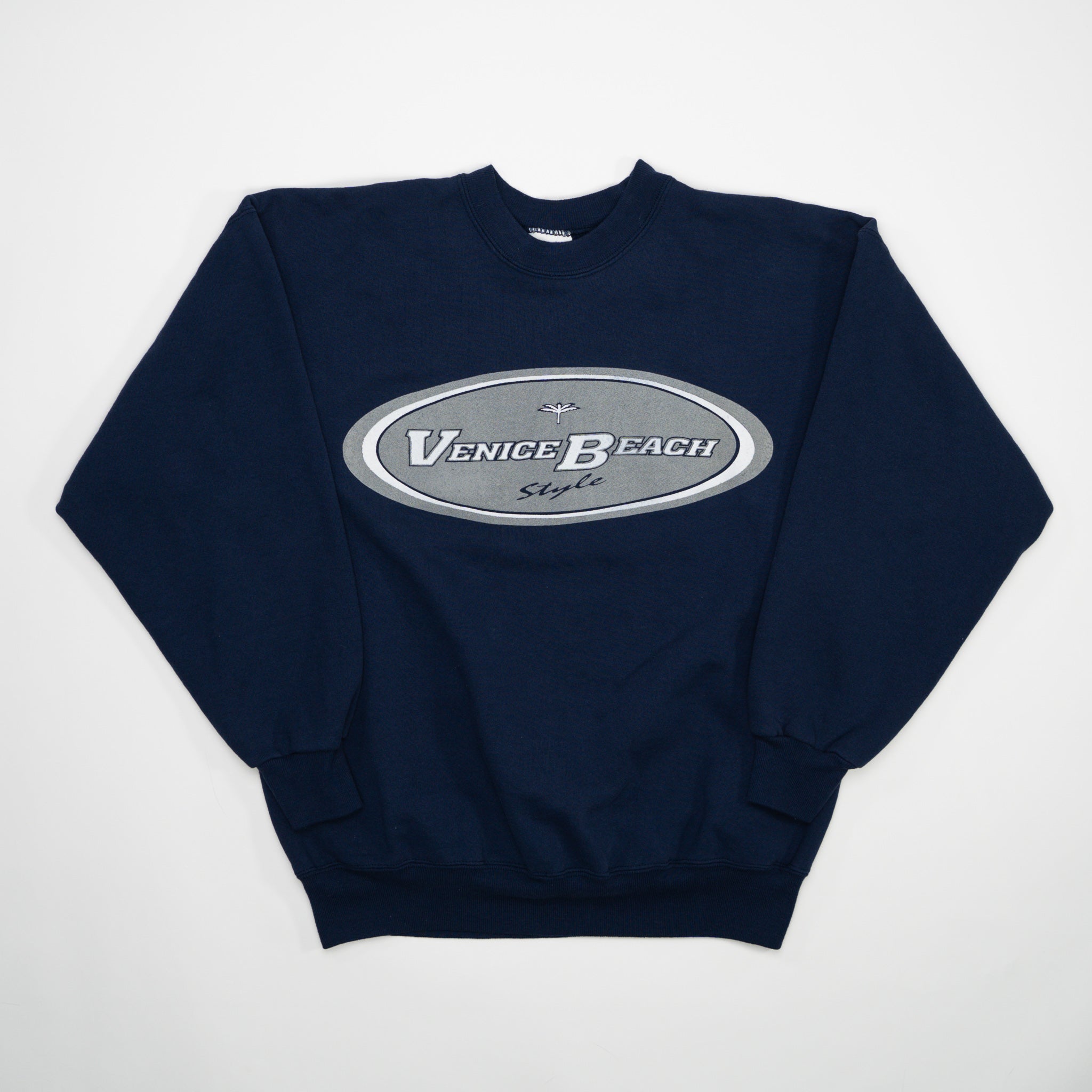 Vintage 90s Blue Venice Beach Crewneck (M) | Rebalance Vintage.