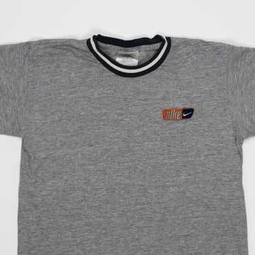 Vintage 90s Grey Nike Patch Tee | Rebalance Vintage.