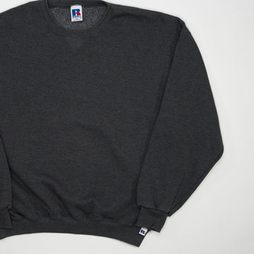 Vintage Dark Grey Russell Athletics Crewneck 2.0 (XL) | Rebalance Vintage.